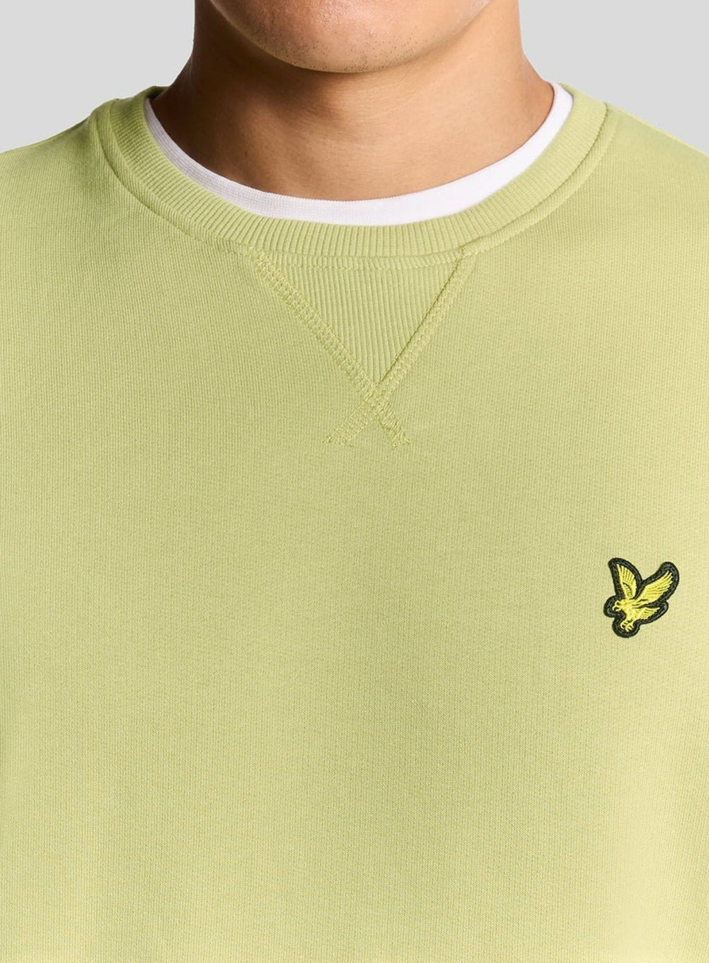 LYLE & SCOTT Cotton Crew Neck Sweatshirt Pale Willow