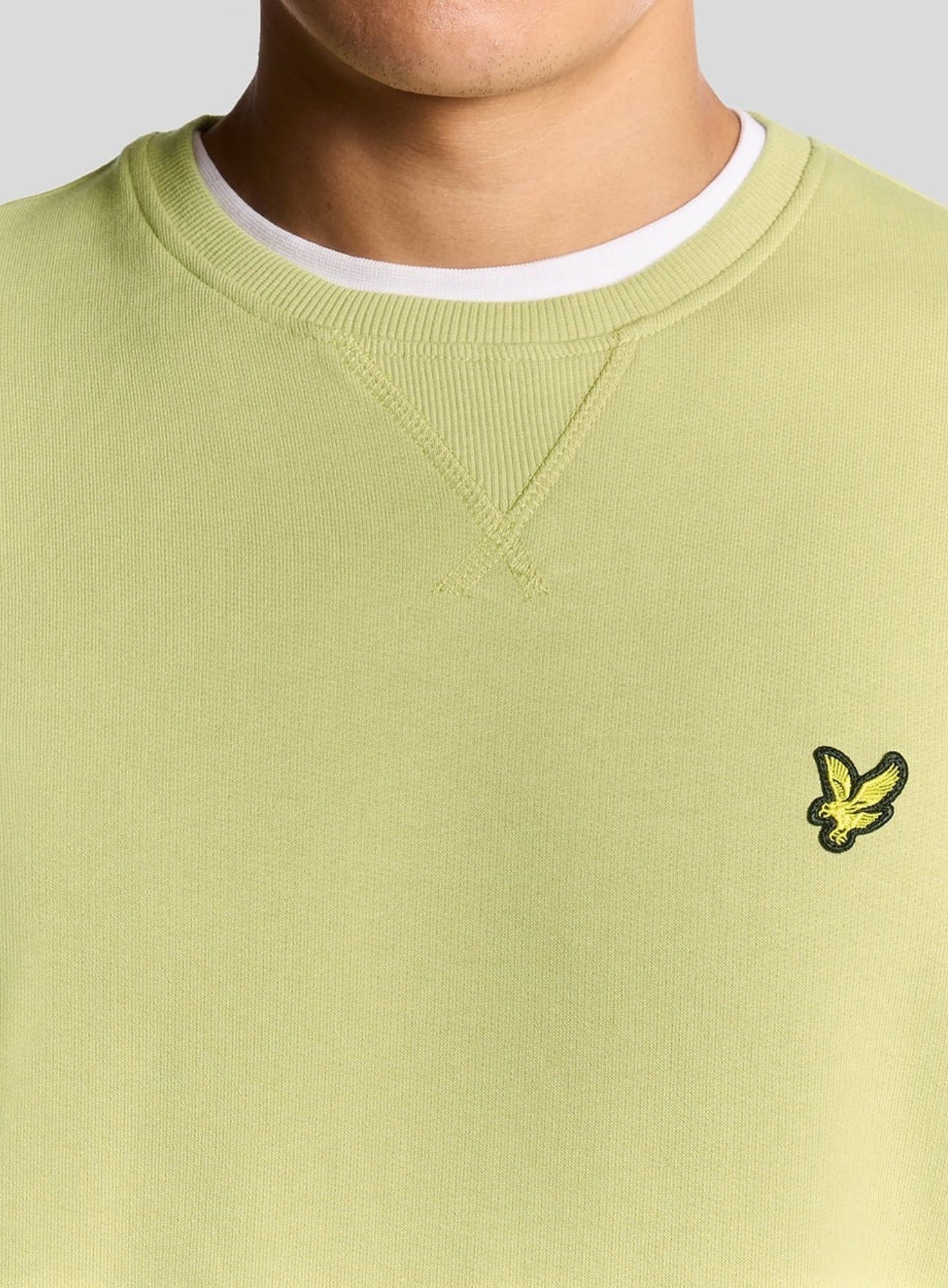 LYLE & SCOTT Cotton Crew Neck Sweatshirt Pale Willow