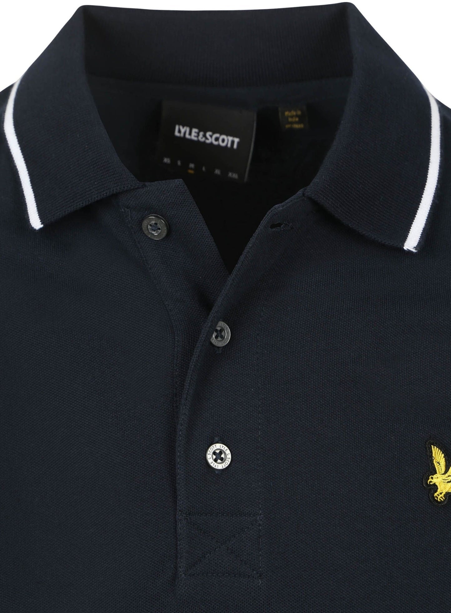 LYLE & SCOTT Tipped Polo Shirt Dark Navy