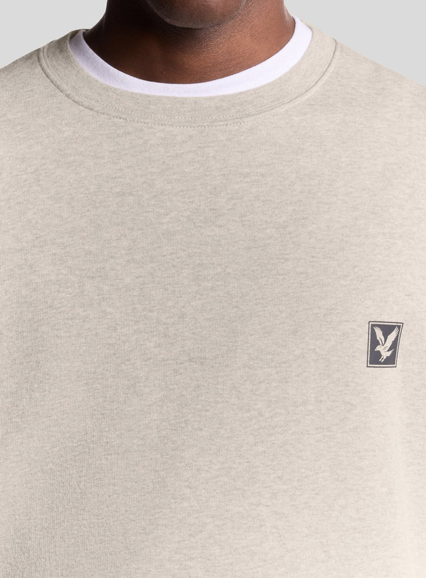 LYLE & SCOTT Loungewear Crew Neck Pullover Oatmeal Marl