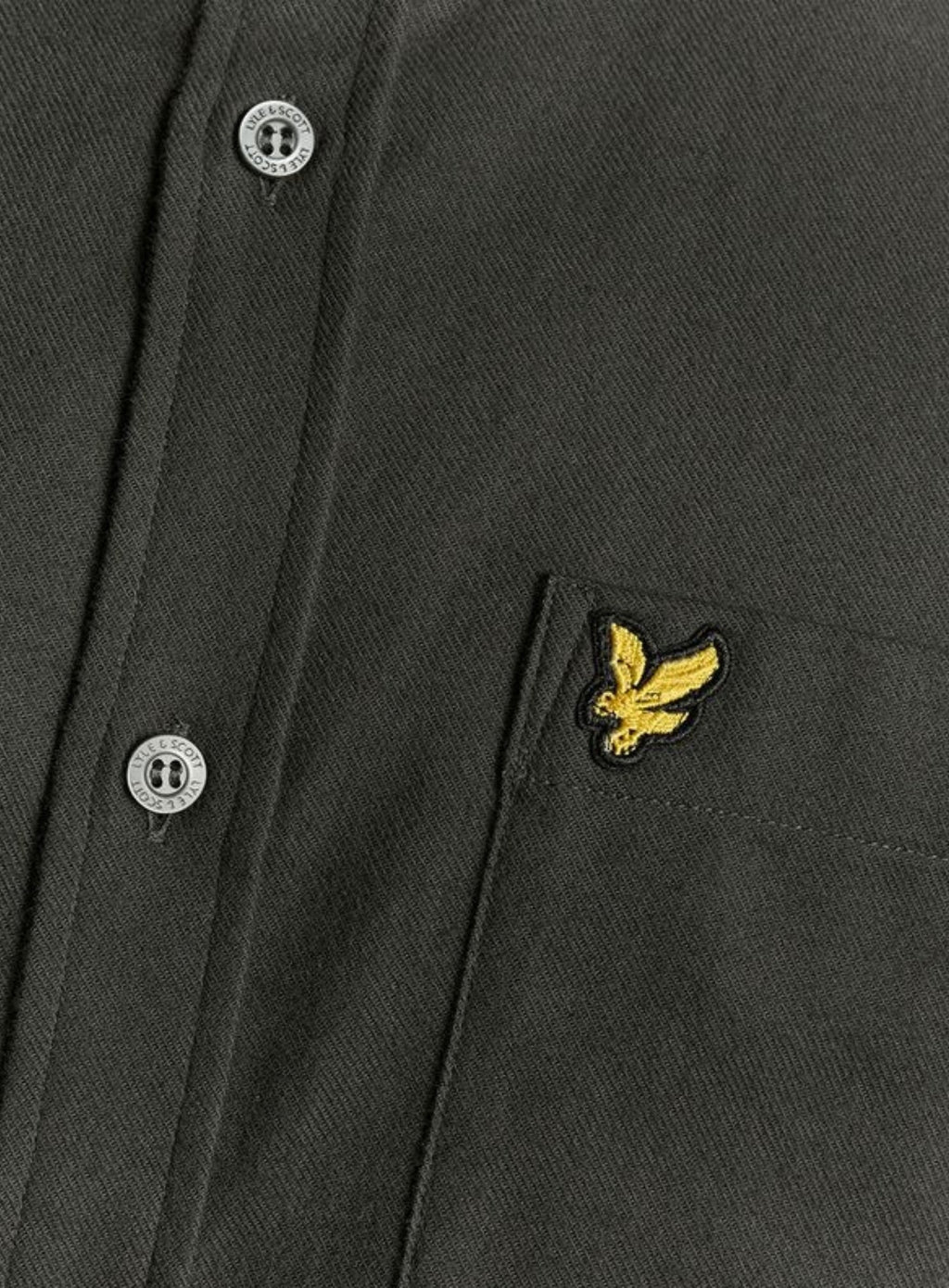 LYLE & SCOTT Plain Flannel Shirt Shadow