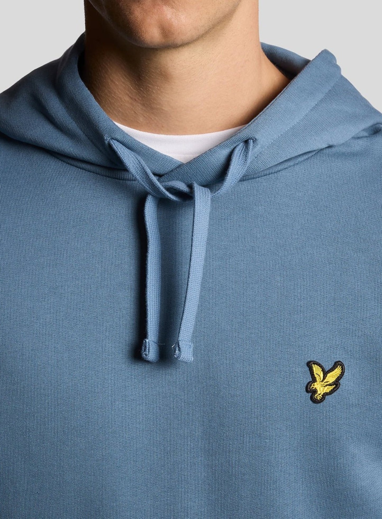 LYLE & SCOTT Loopback Cotton Hoodie Ocean Sky