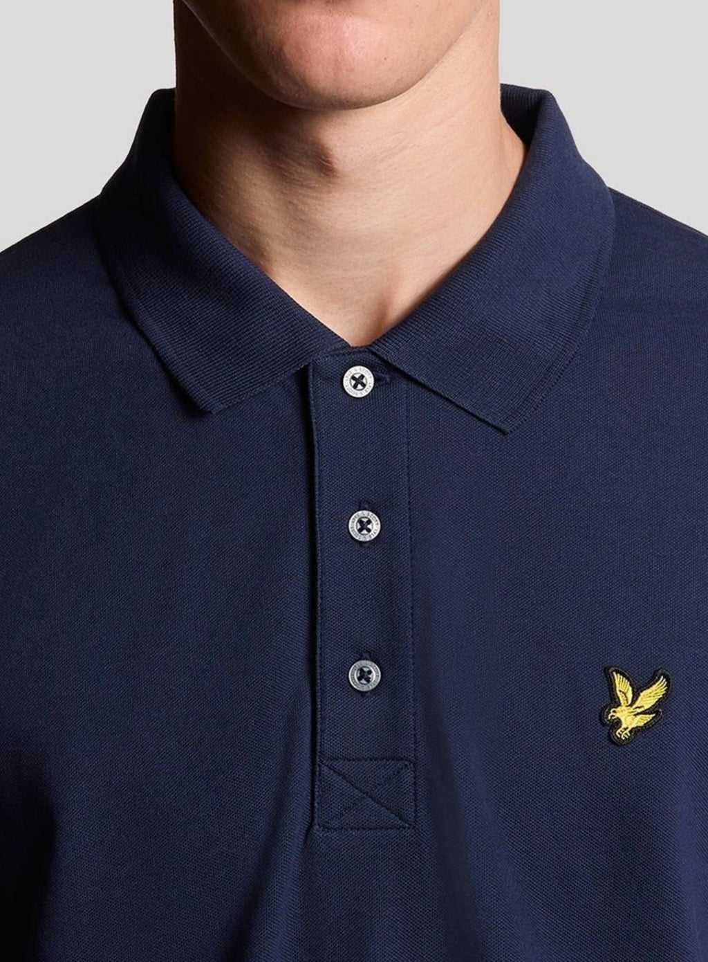 LYLE & SCOTT Plain Polo Shirt Navy