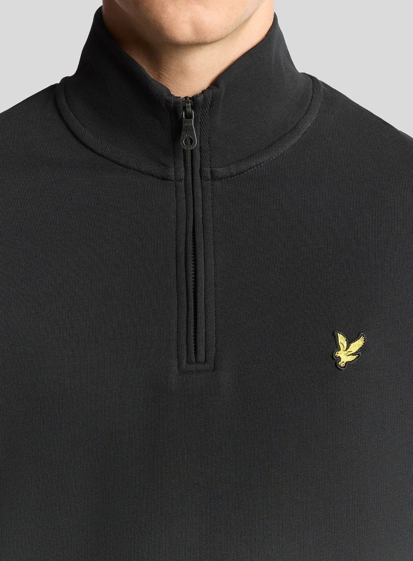 LYLE & SCOTT Loopback Quarter Zip Sweat Gunmetal