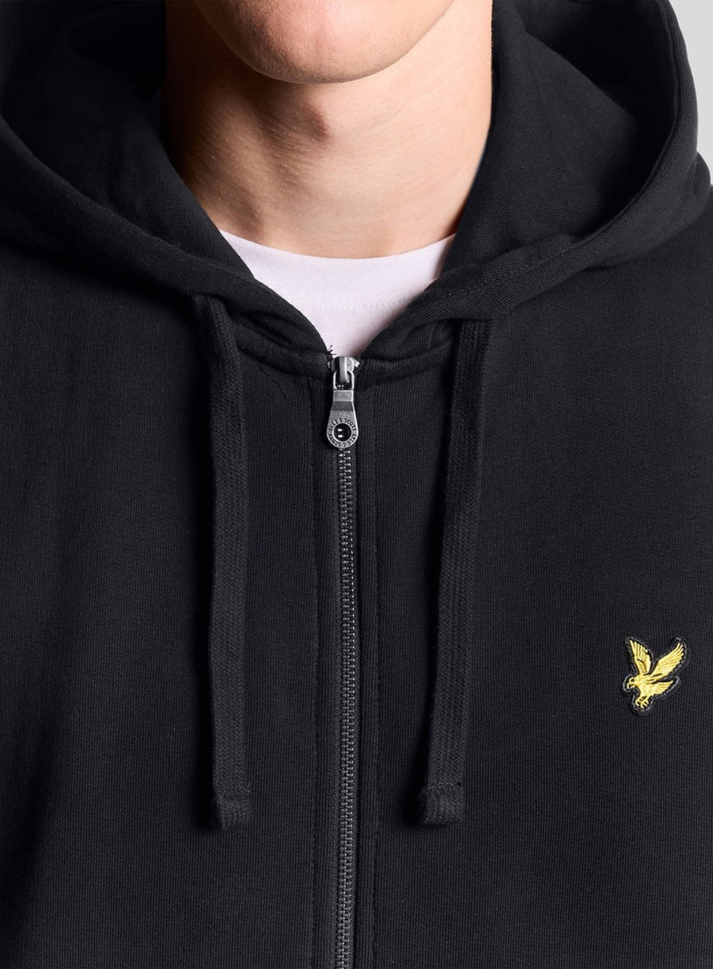 LYLE & SCOTT Zip Through Hoodie Jet Black