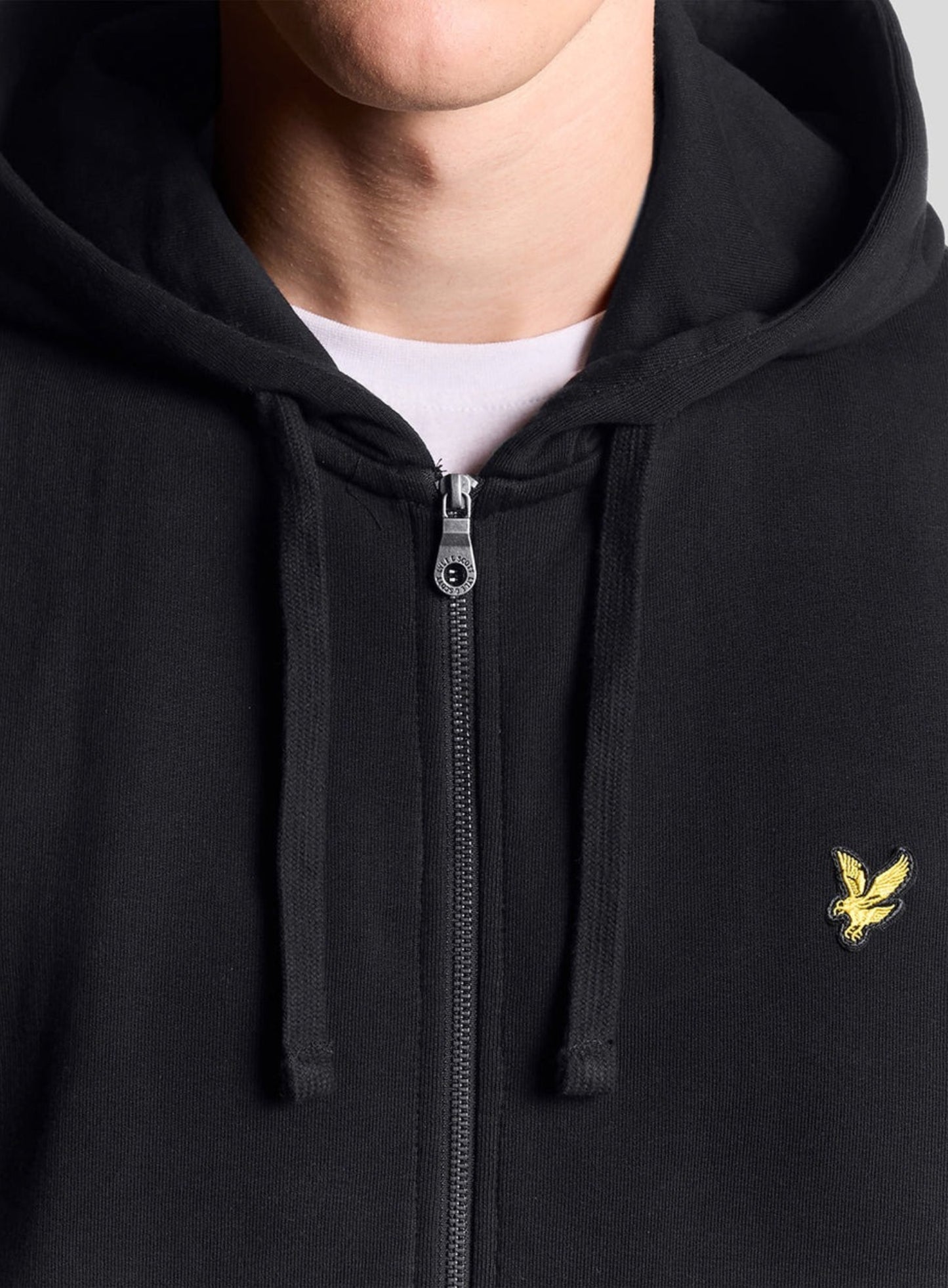 LYLE & SCOTT Zip Through Hoodie Jet Black