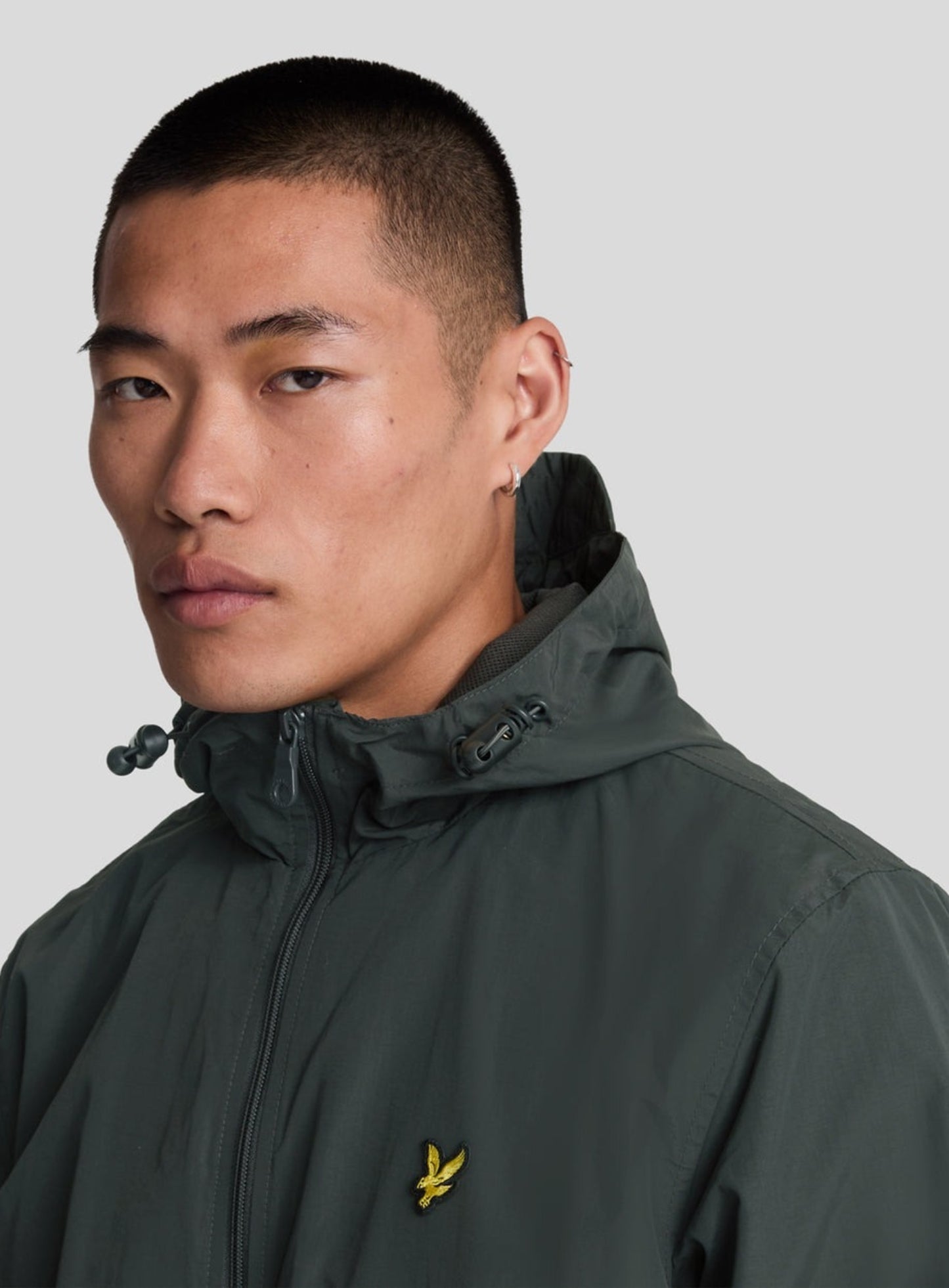 LYLE & SCOTT Water Resistant Hooded Jacket Gunmetal