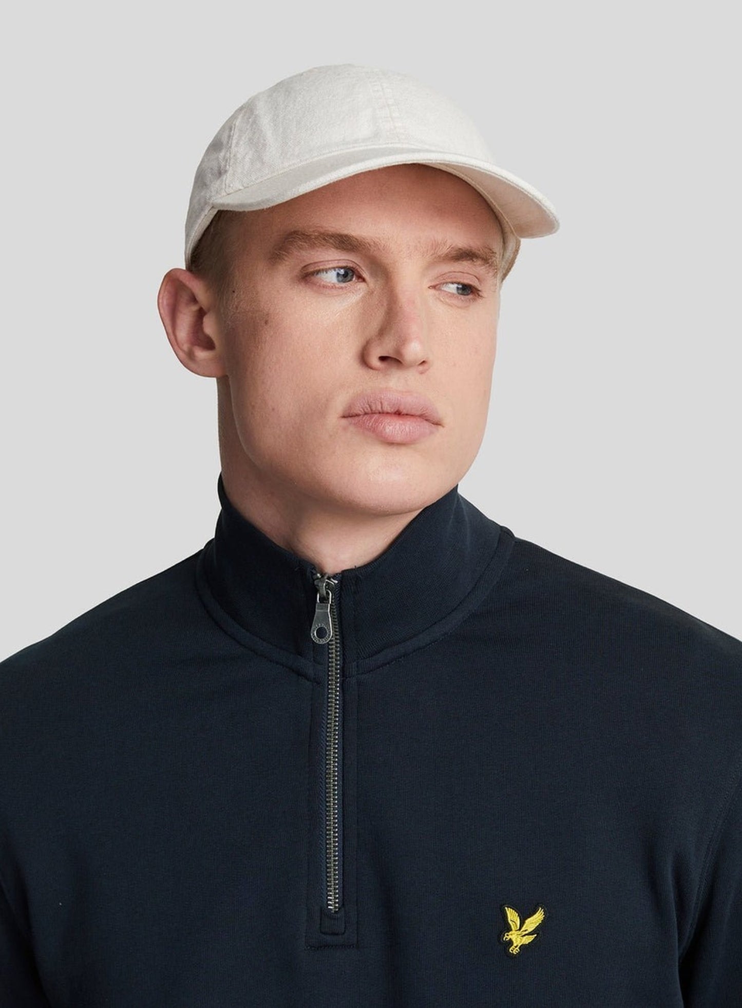 LYLE & SCOTT Loopback Quarter Zip Sweat Dark Navy