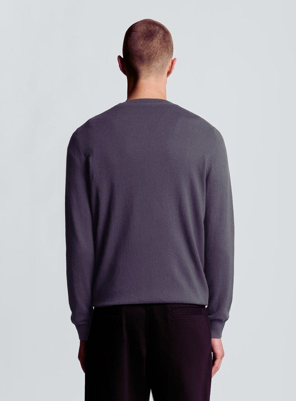 LYLE & SCOTT Cotton Merino Crew Neck Jumper Graystone