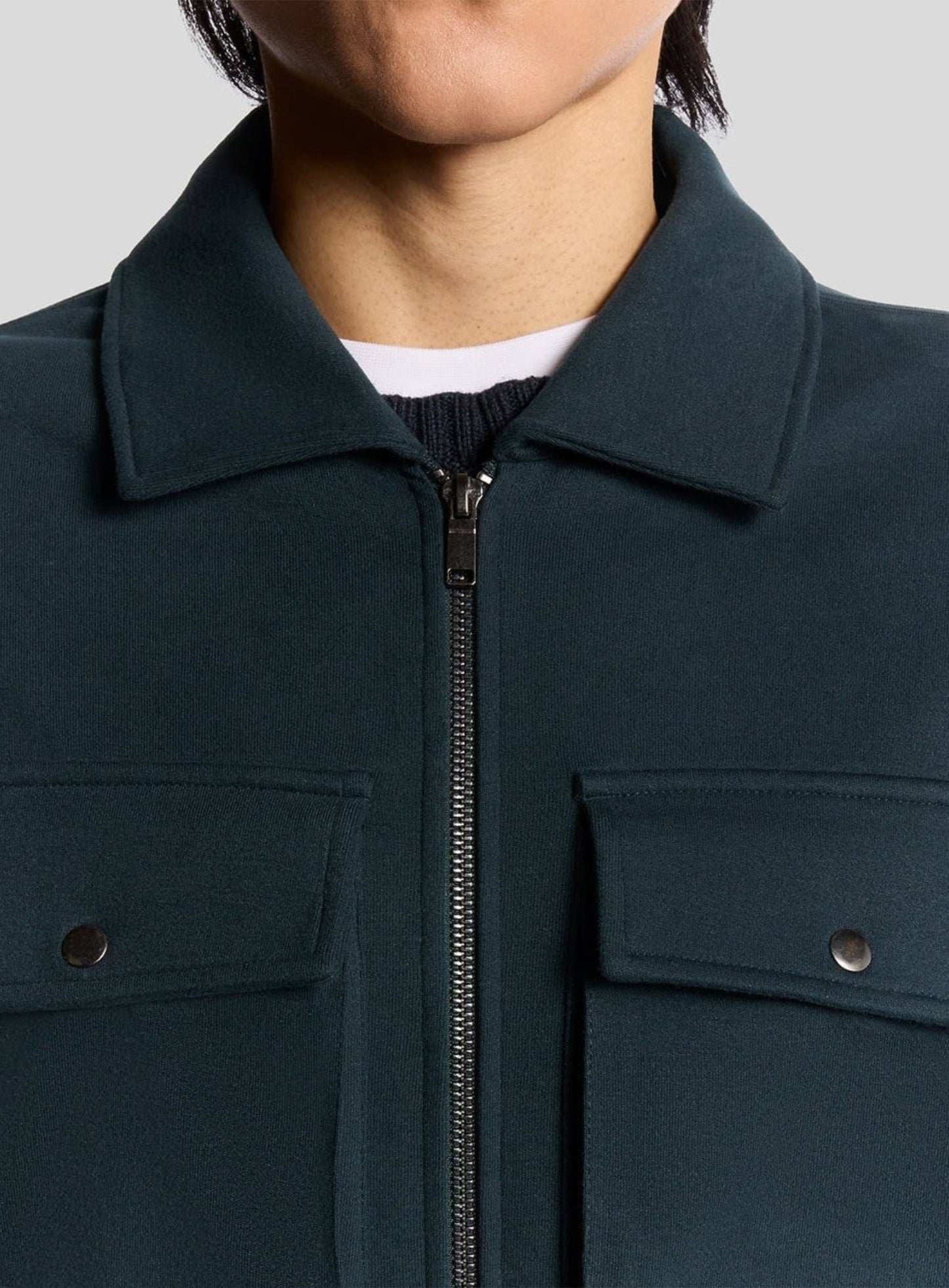 LYLE & SCOTT Interlock Jersey Overshirt Carbon