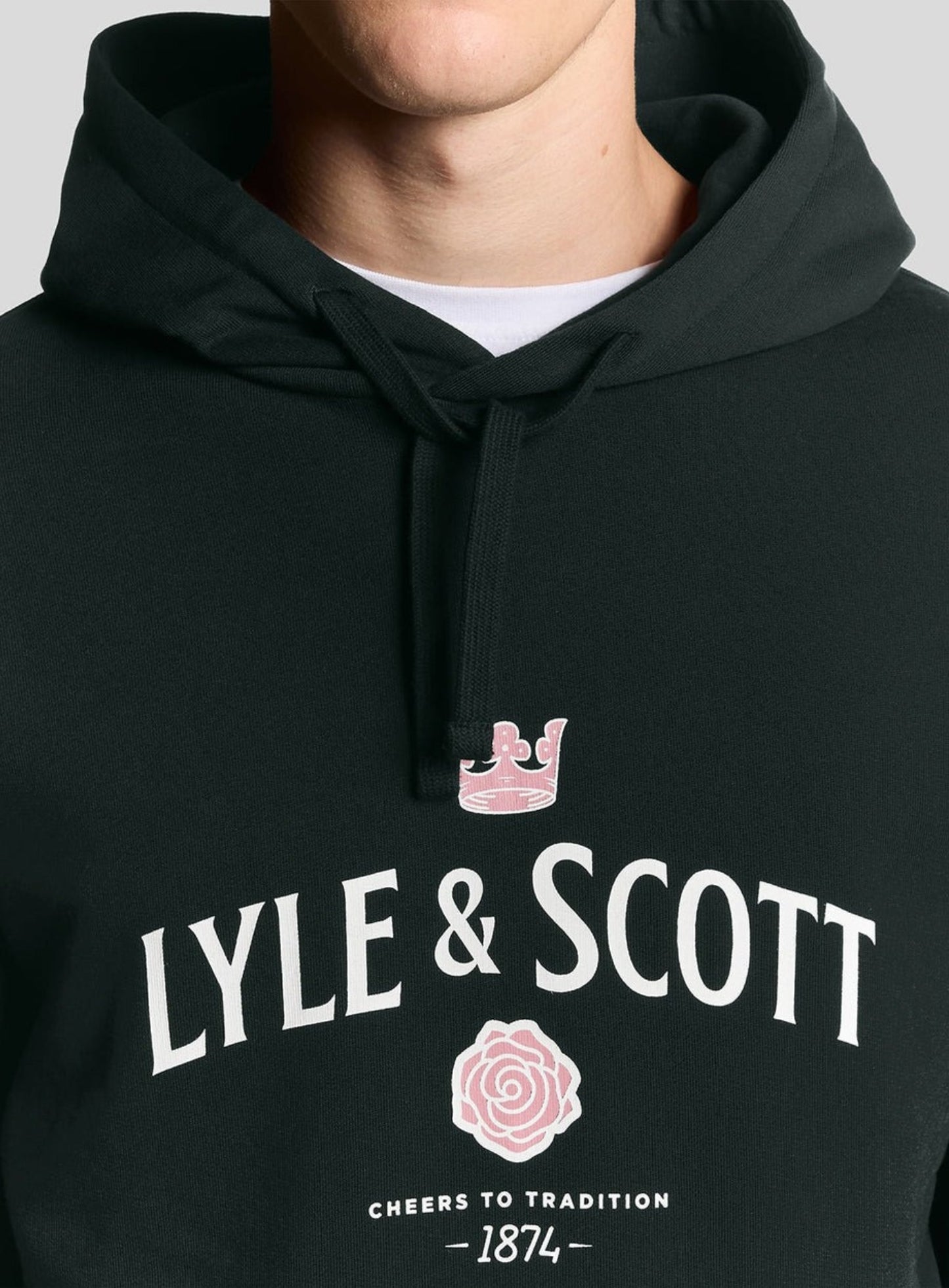 LYLE & SCOTT Cheers To Tradition Graphic Hoodie Dark Navy