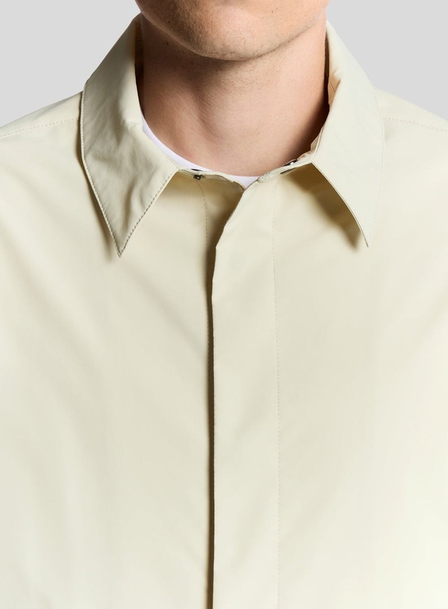 LYLE & SCOTT Nylon Overshirt Grey Taupe