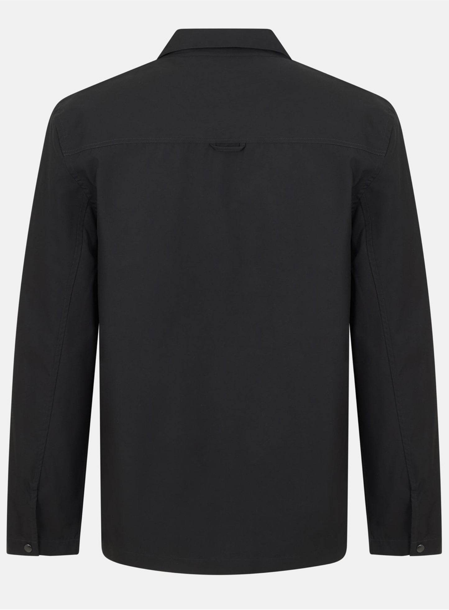 LYLE & SCOTT Zip Through Cotton Overshirt Black