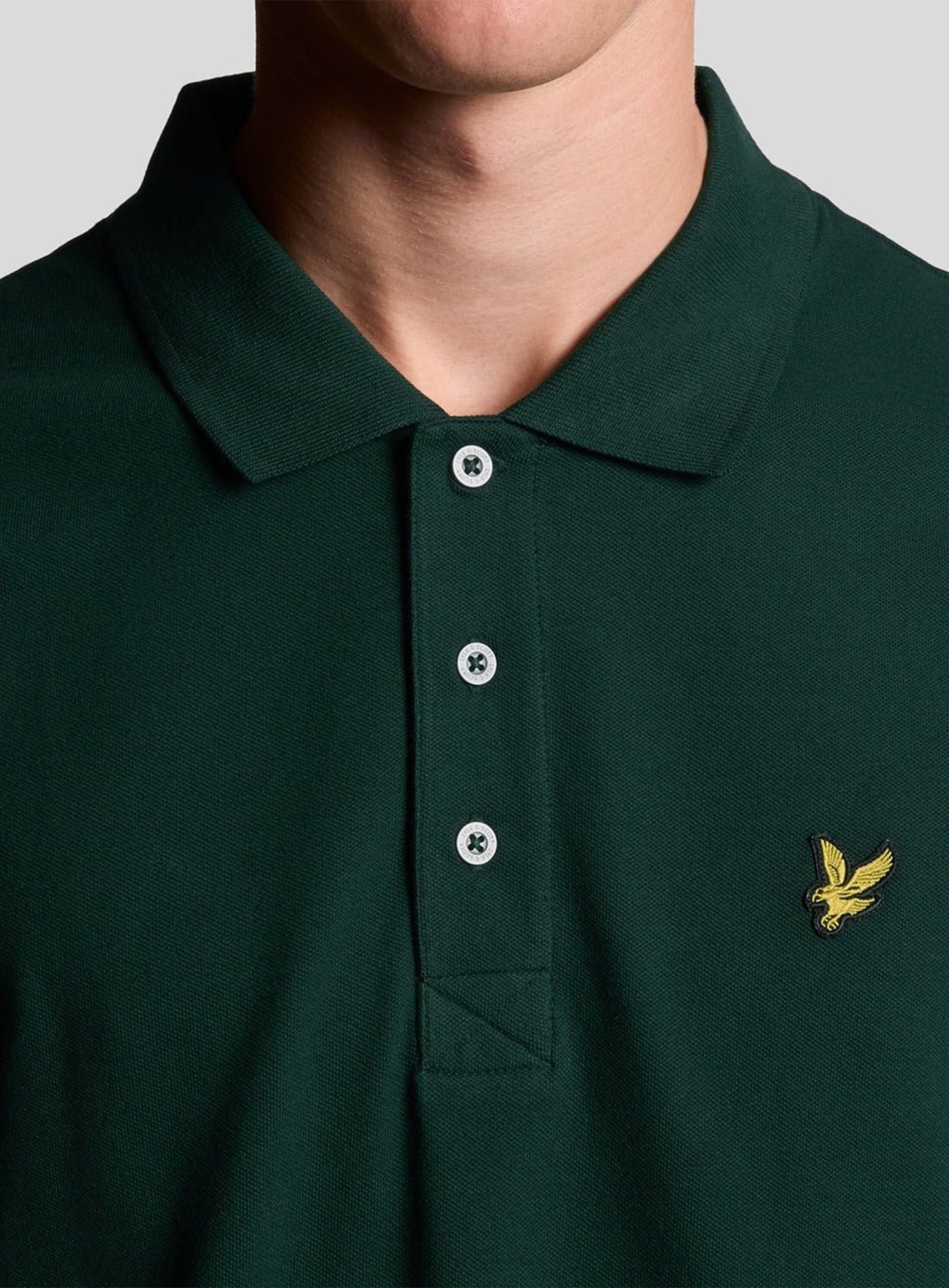 LYLE & SCOTT Plain Polo Shirt Dark Green