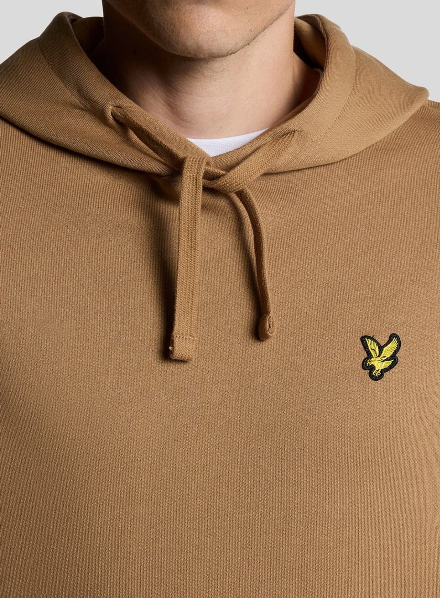 LYLE & SCOTT Loopback Cotton Hoodie Tigers Eye