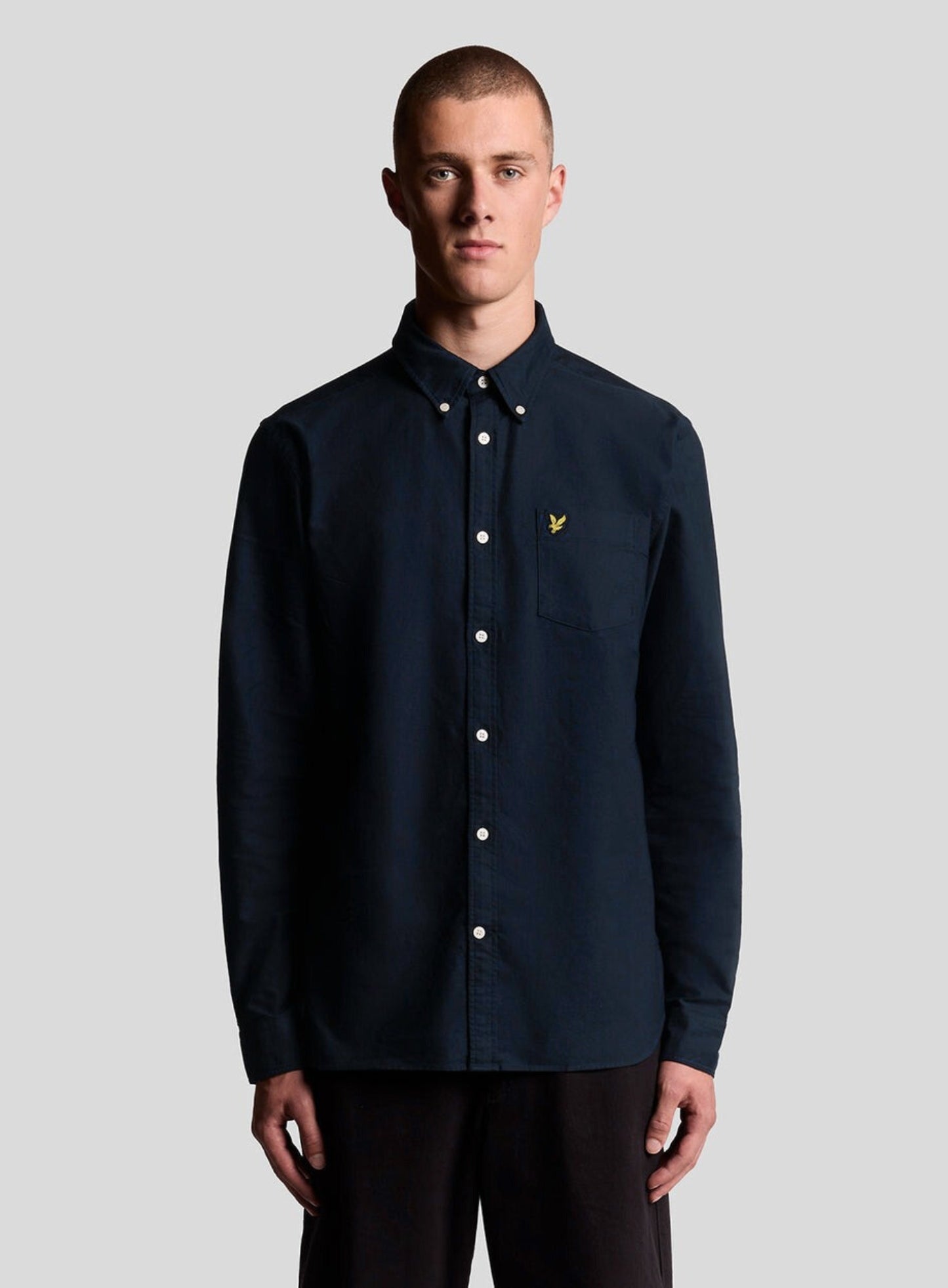LYLE & SCOTT Plain Oxford Shirt Dark Navy