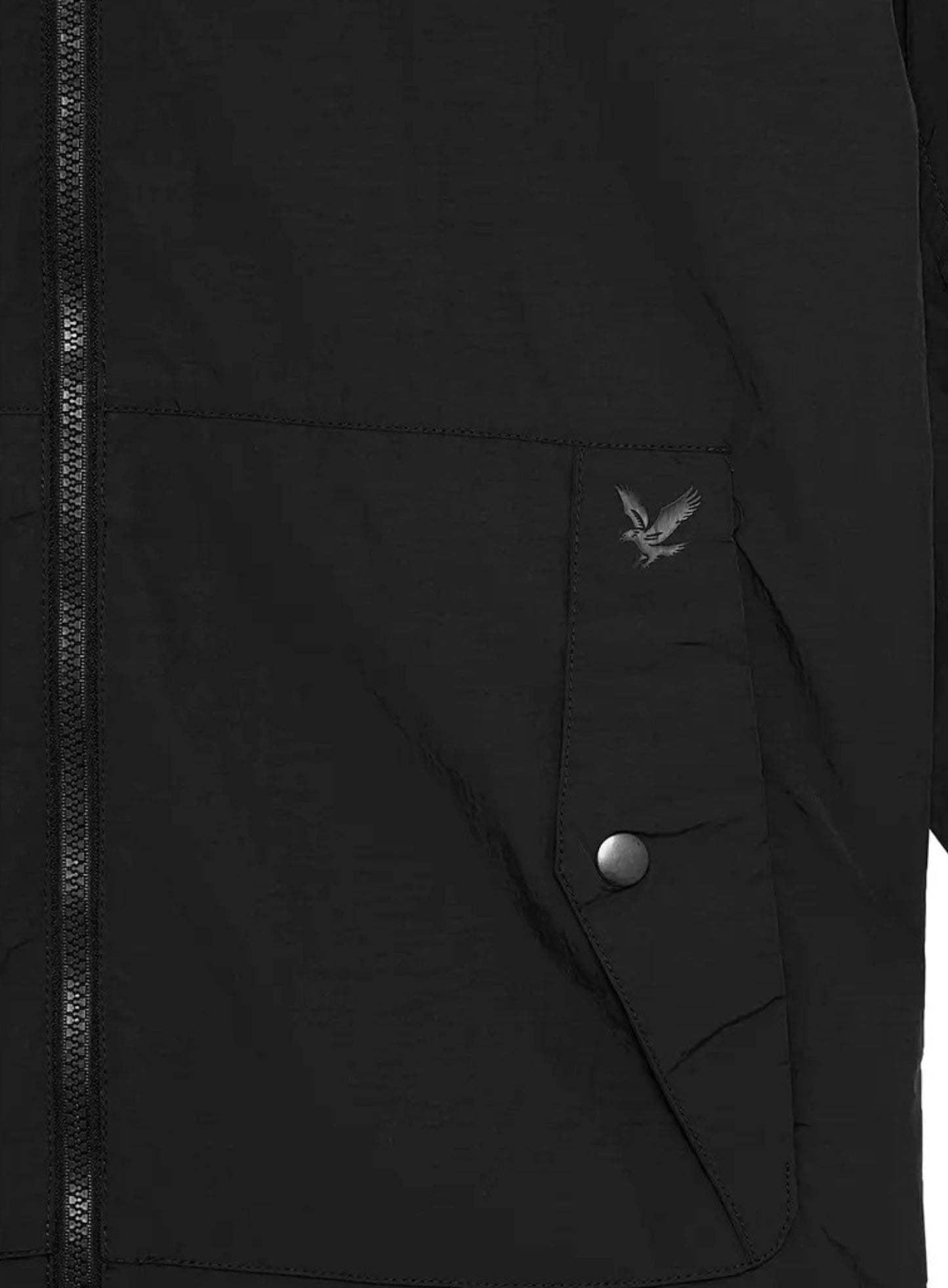 LYLE & SCOTT Water Resistant Packaway Jacket Black Ice