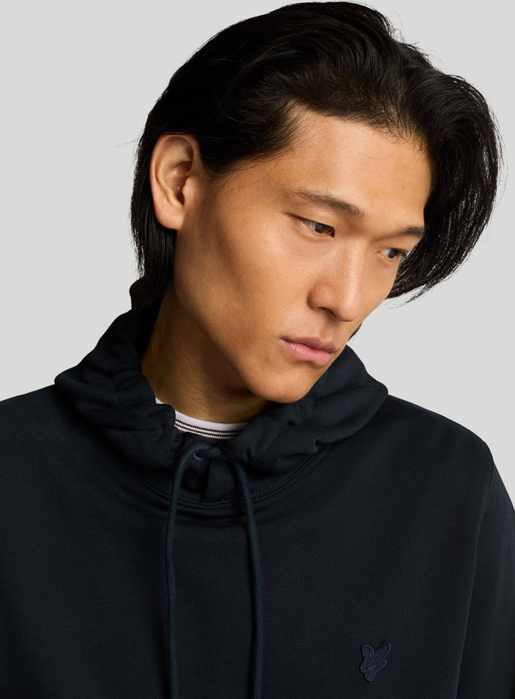 LYLE & SCOTT Superfine Cotton Loopback Hoodie Dark Navy
