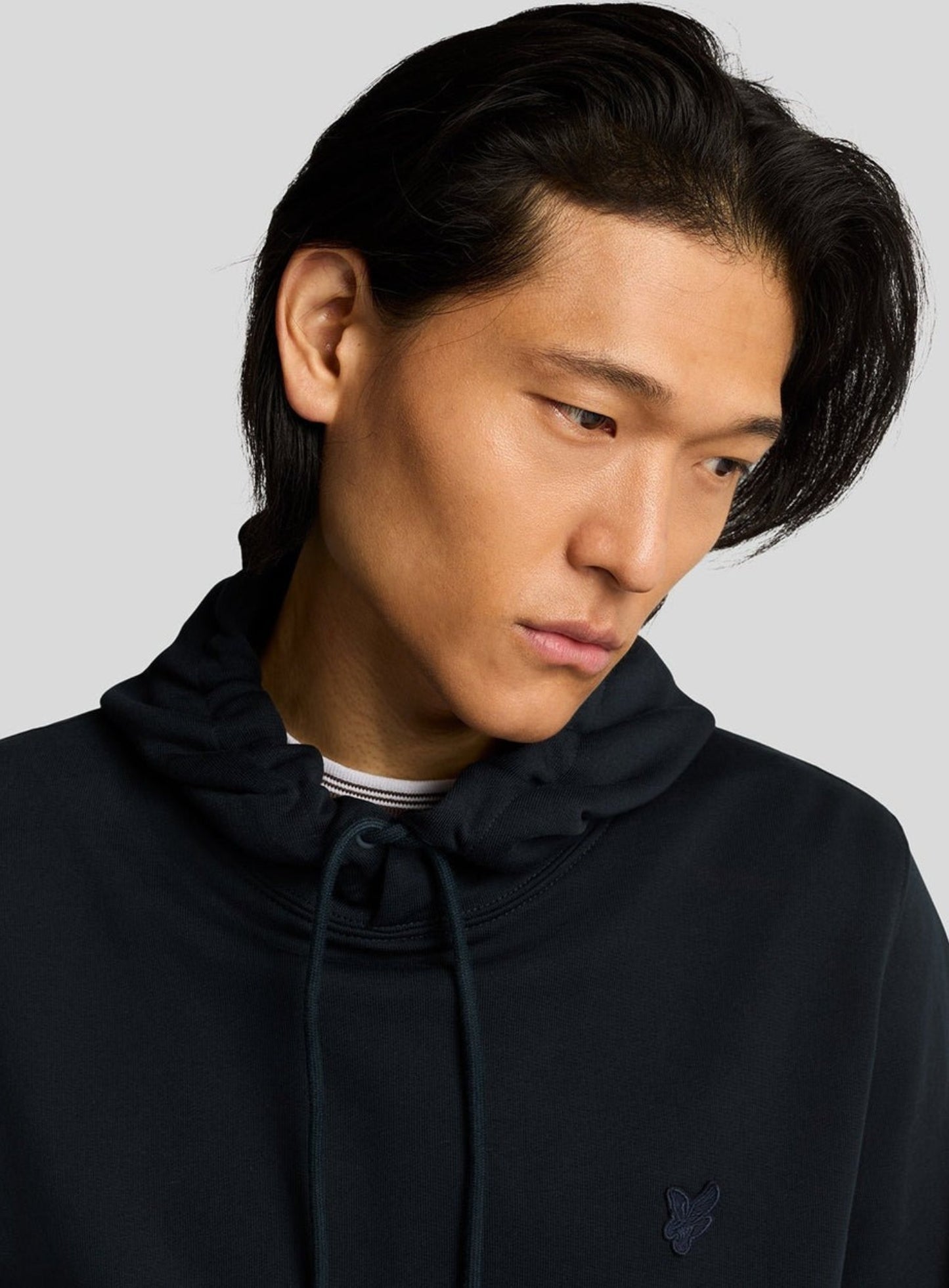 LYLE & SCOTT Superfine Cotton Loopback Hoodie Dark Navy