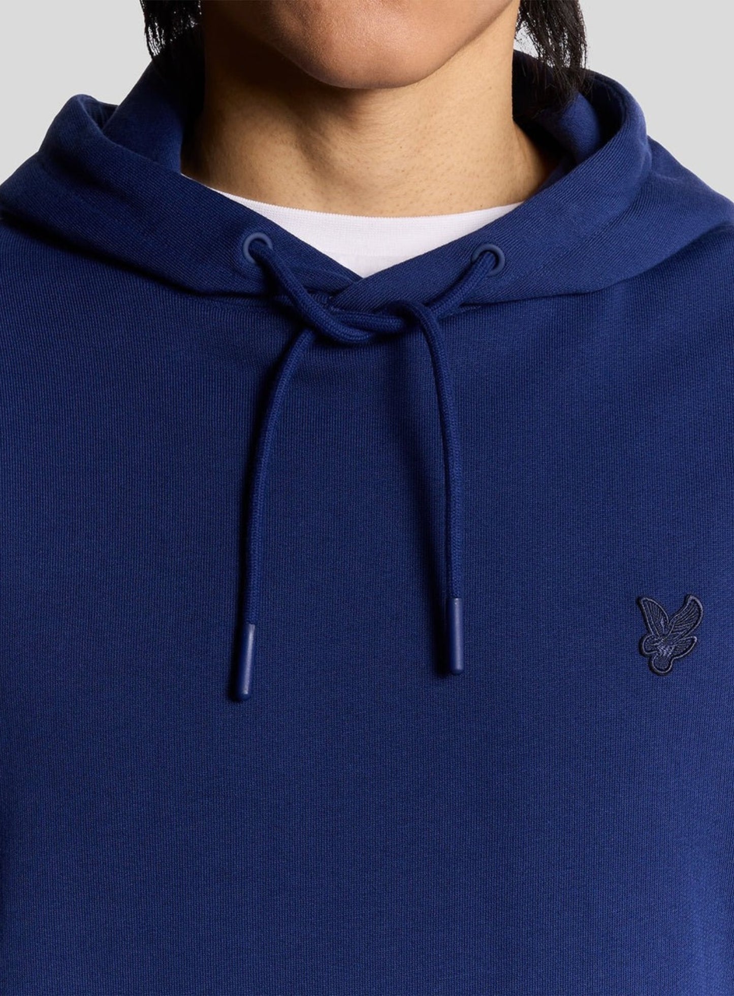 LYLE & SCOTT Superfine Cotton Loopback Hoodie Blueprint