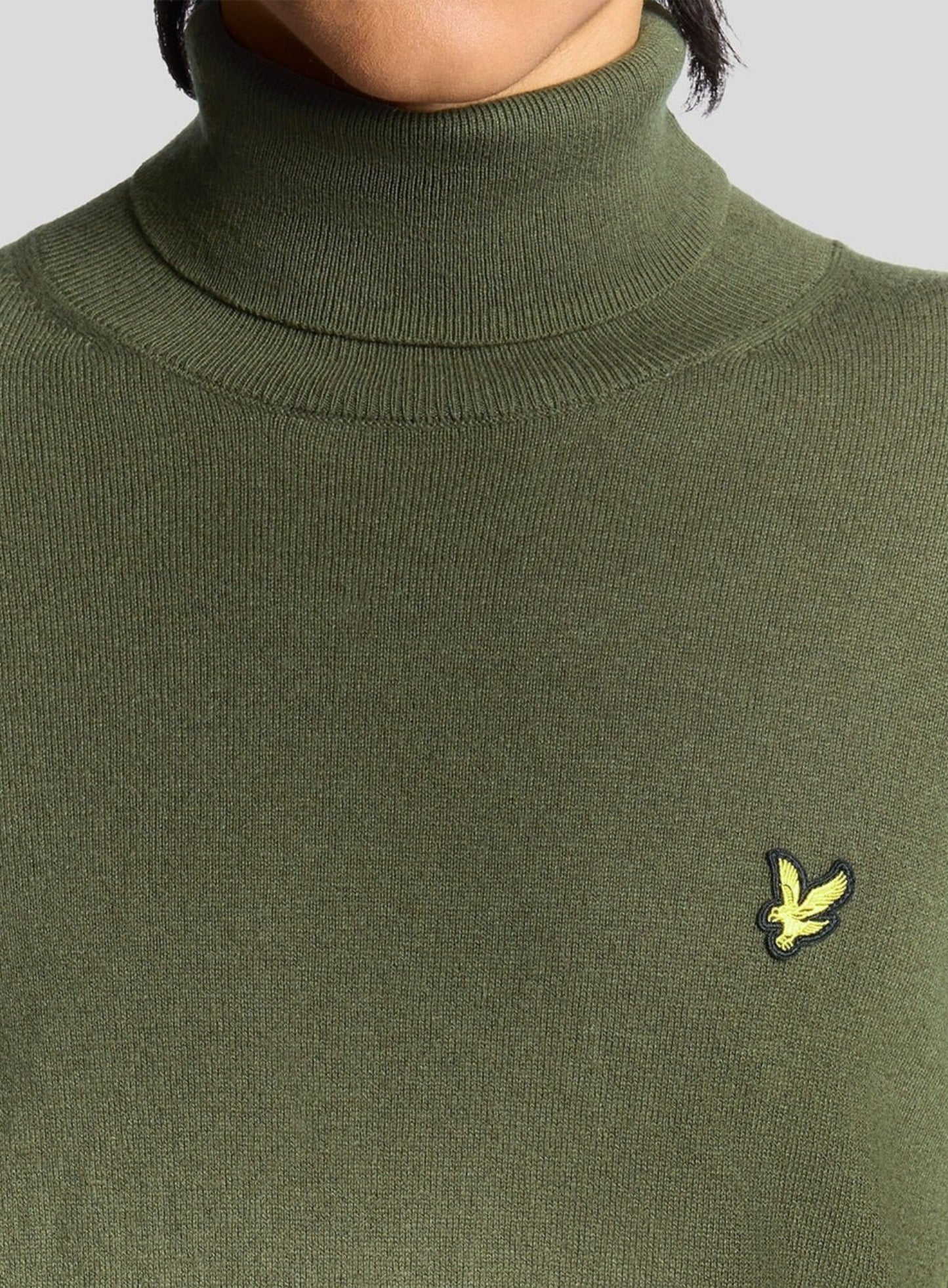 LYLE & SCOTT Cotton Merino Turtleneck Jumper Deep Depths