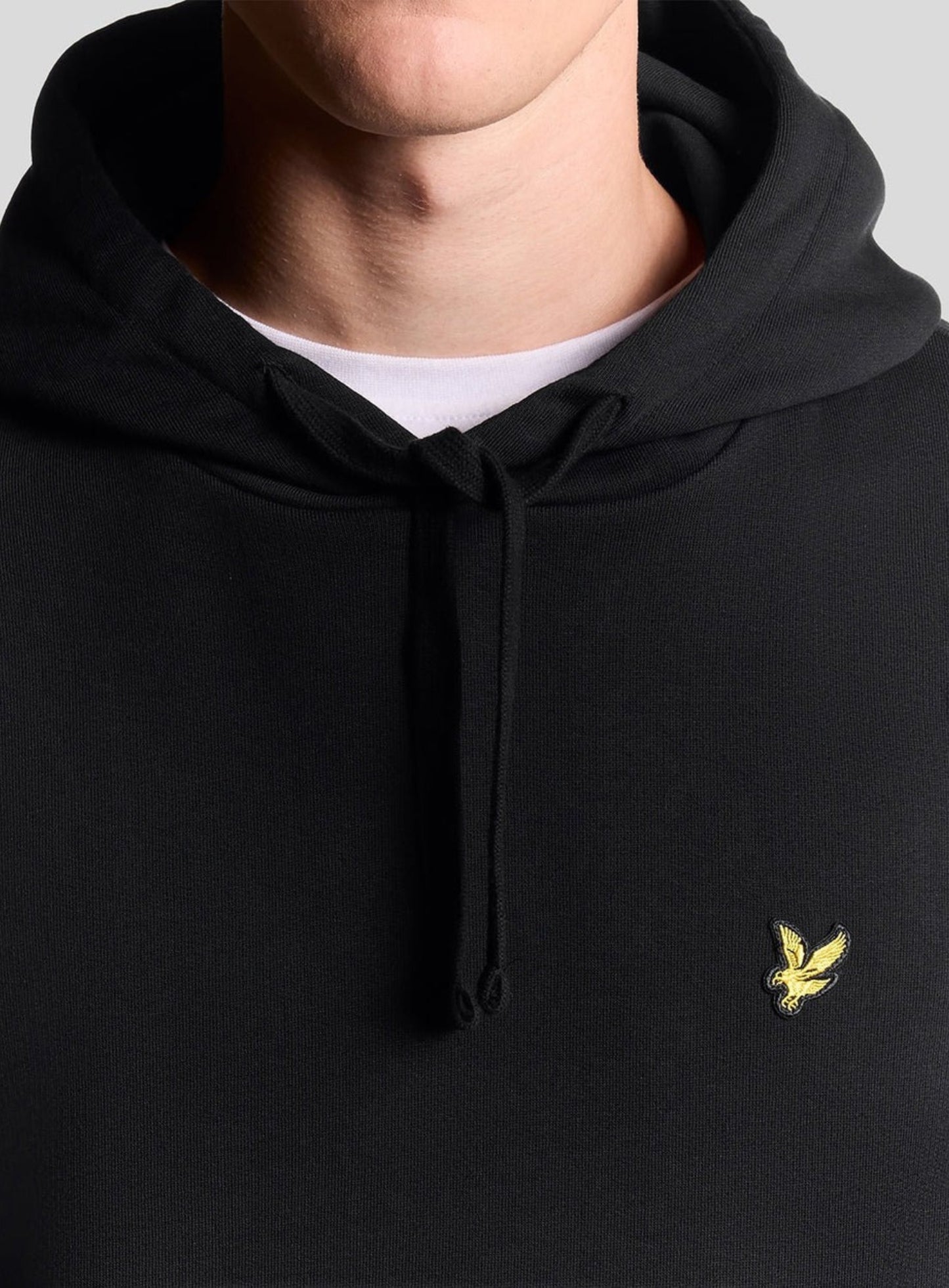 LYLE & SCOTT Loopback Cotton Hoodie Jet Black