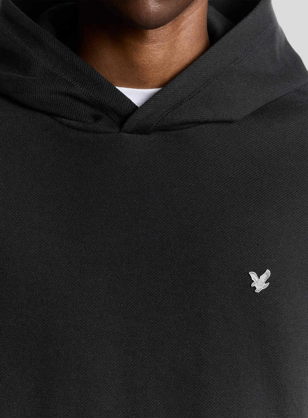 LYLE & SCOTT Diagonal Weave Hoodie Lacquer Grey