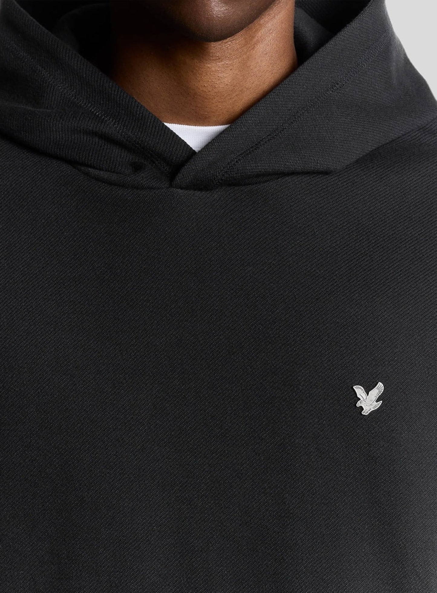 LYLE & SCOTT Diagonal Weave Hoodie Lacquer Grey