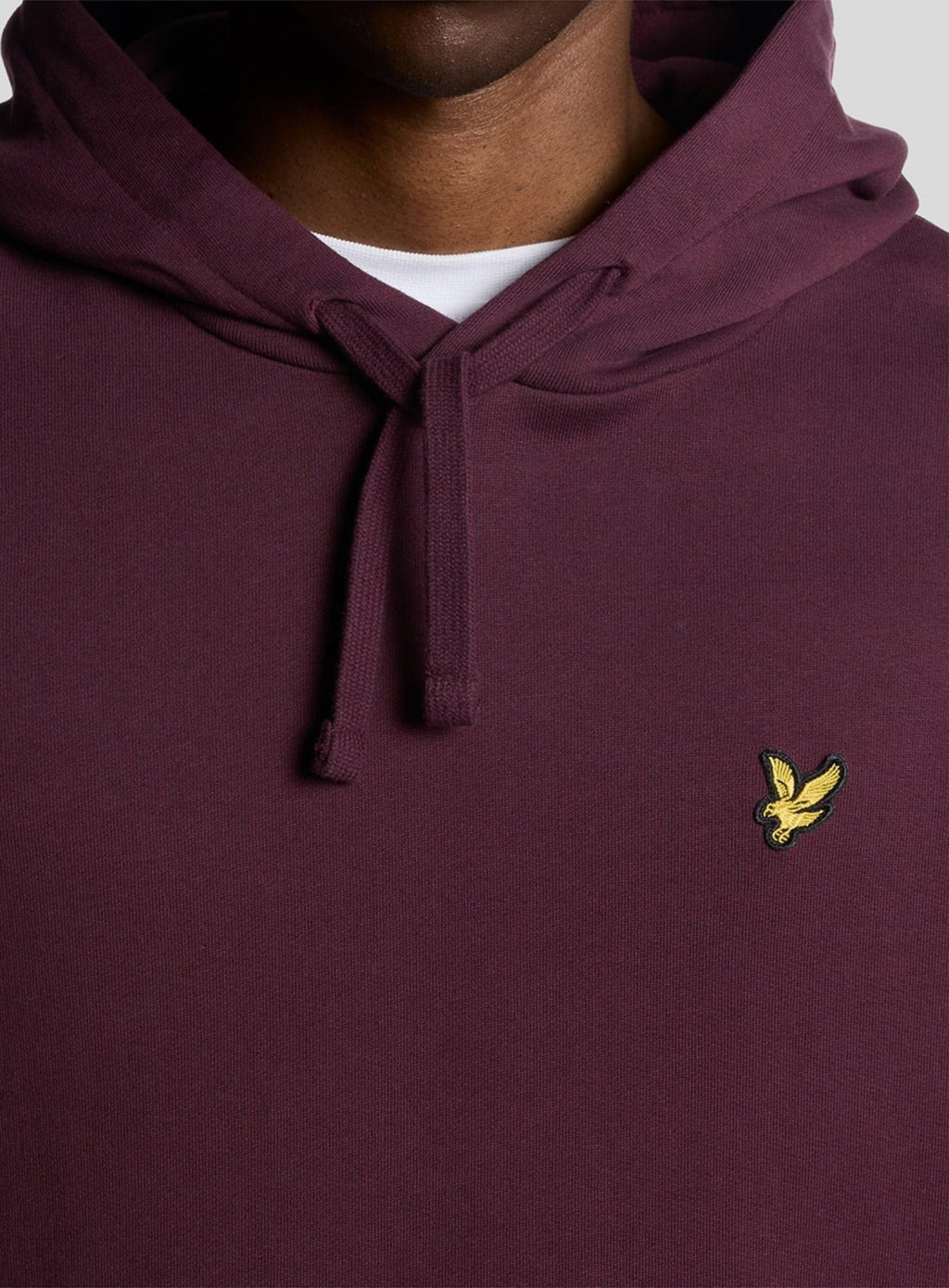 LYLE & SCOTT Loopback Cotton Hoodie Burgundy
