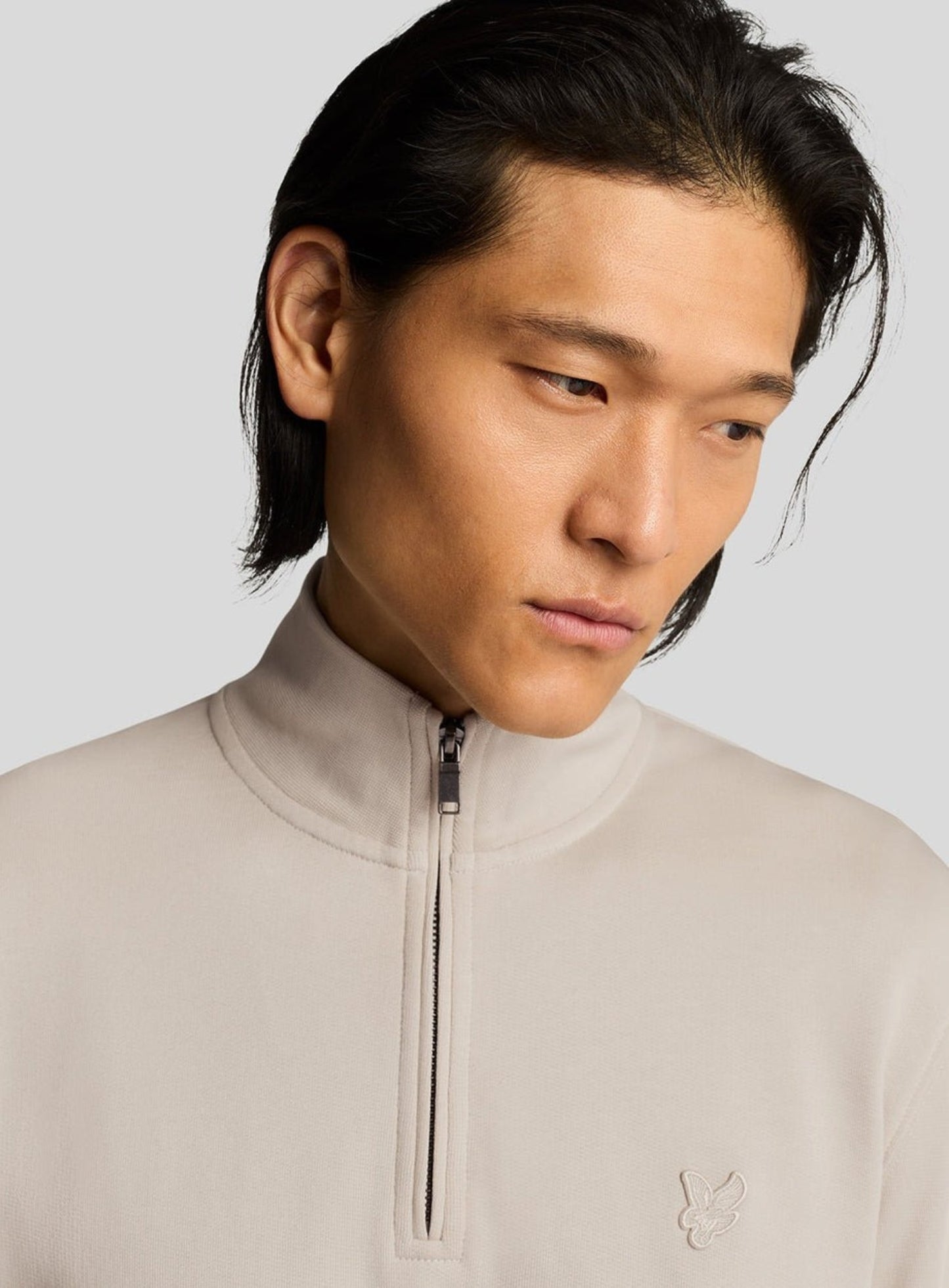LYLE & SCOTT Superfine Quarter Zip Sweatshirt Cove