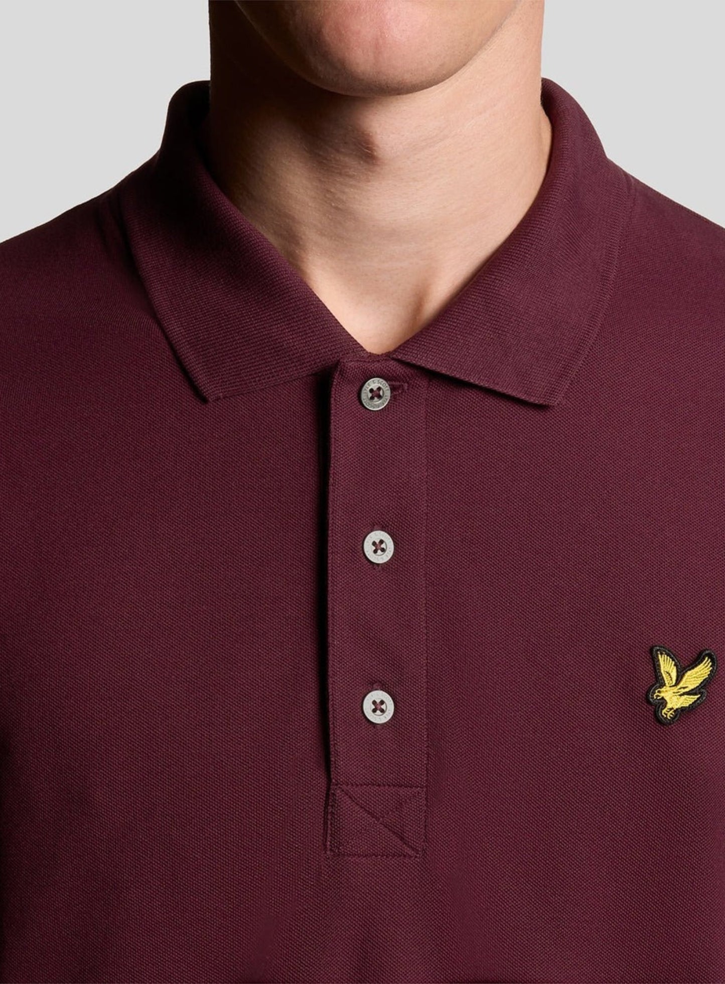 LYLE & SCOTT Cotton Polo Shirt Burgundy