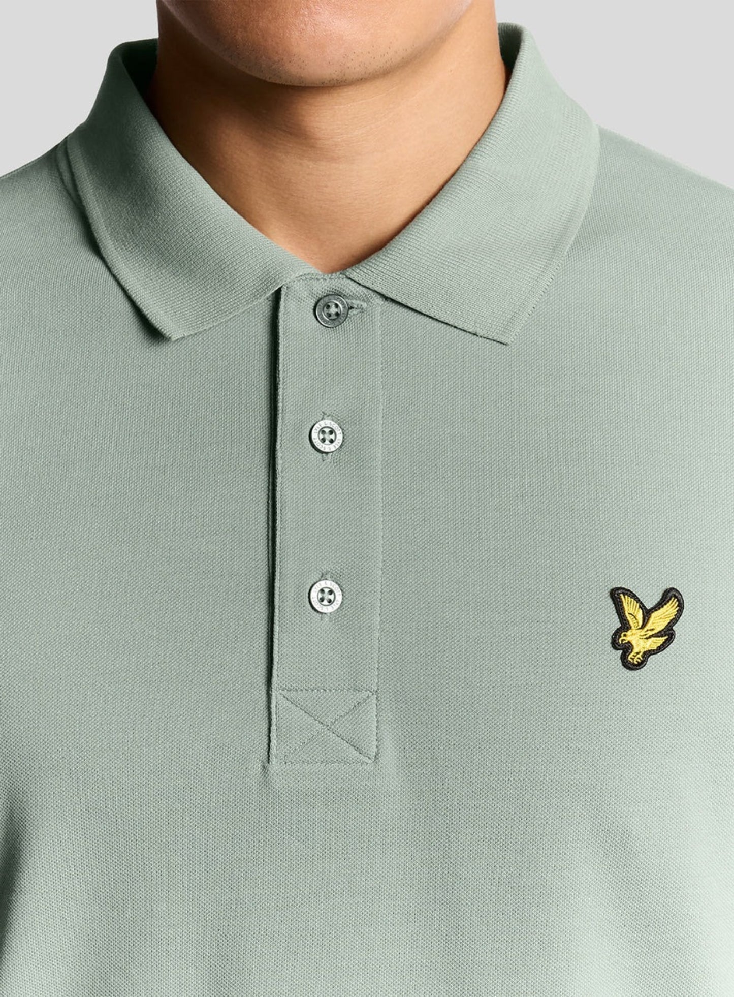 LYLE & SCOTT Plain Polo Shirt Cold Mint