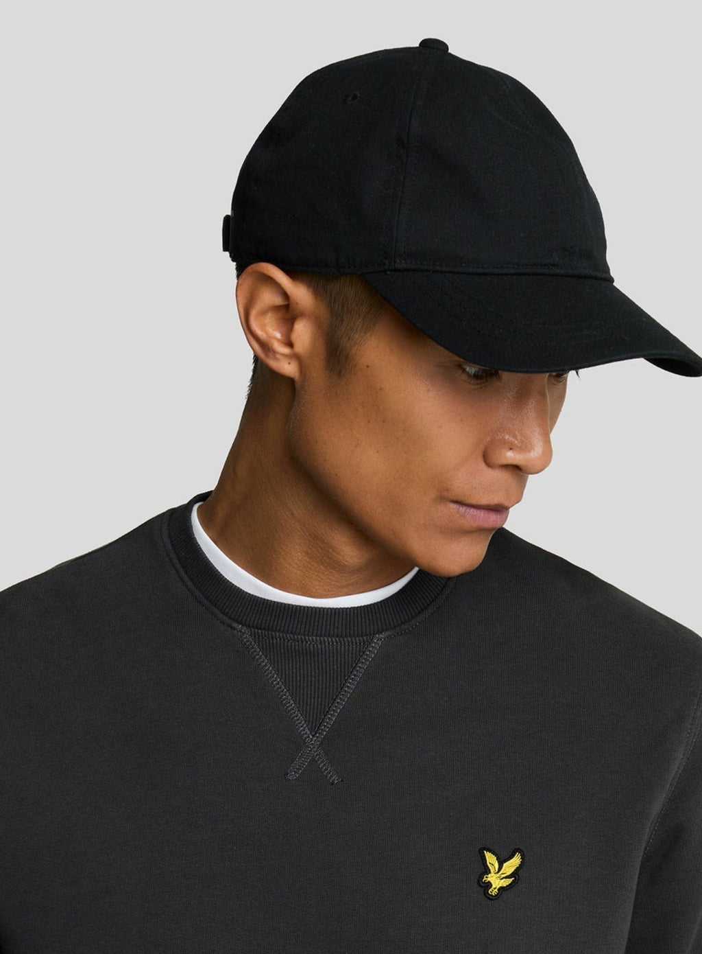 LYLE & SCOTT Cotton Crew Neck Sweatshirt Gunmetal