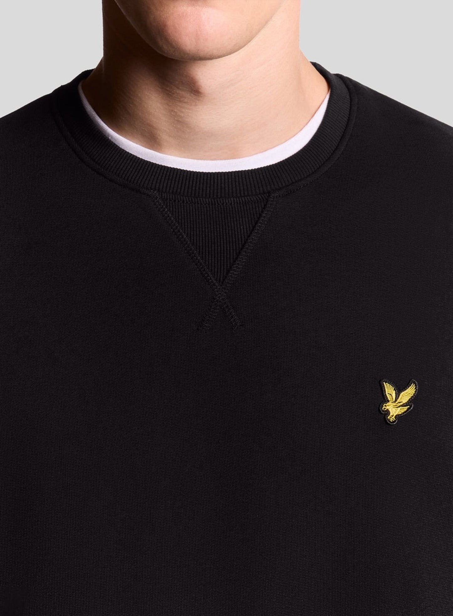 LYLE & SCOTT Crew Neck Sweatshirt Jet Black