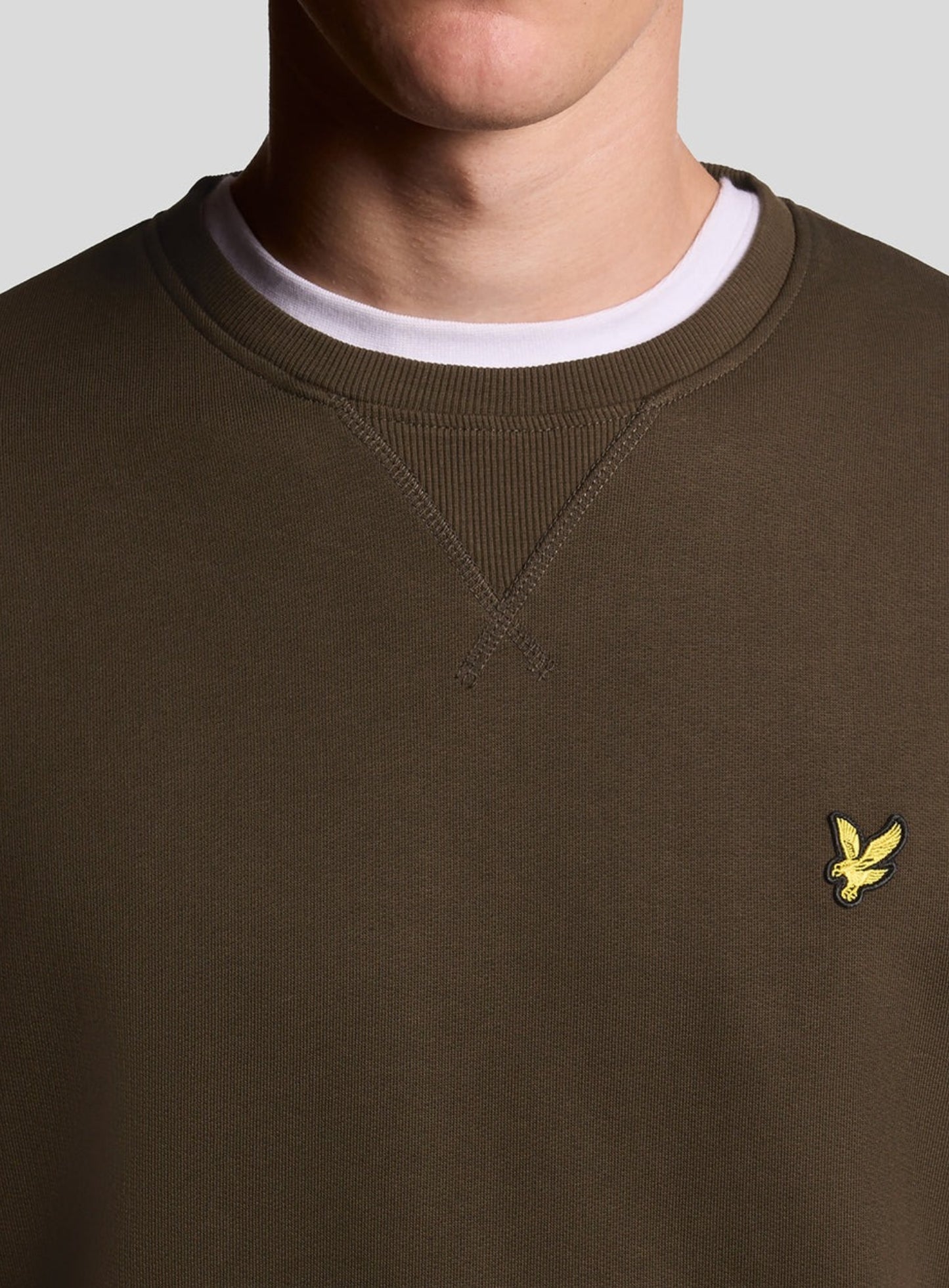 LYLE & SCOTT Crew Neck Sweatshirt Olive