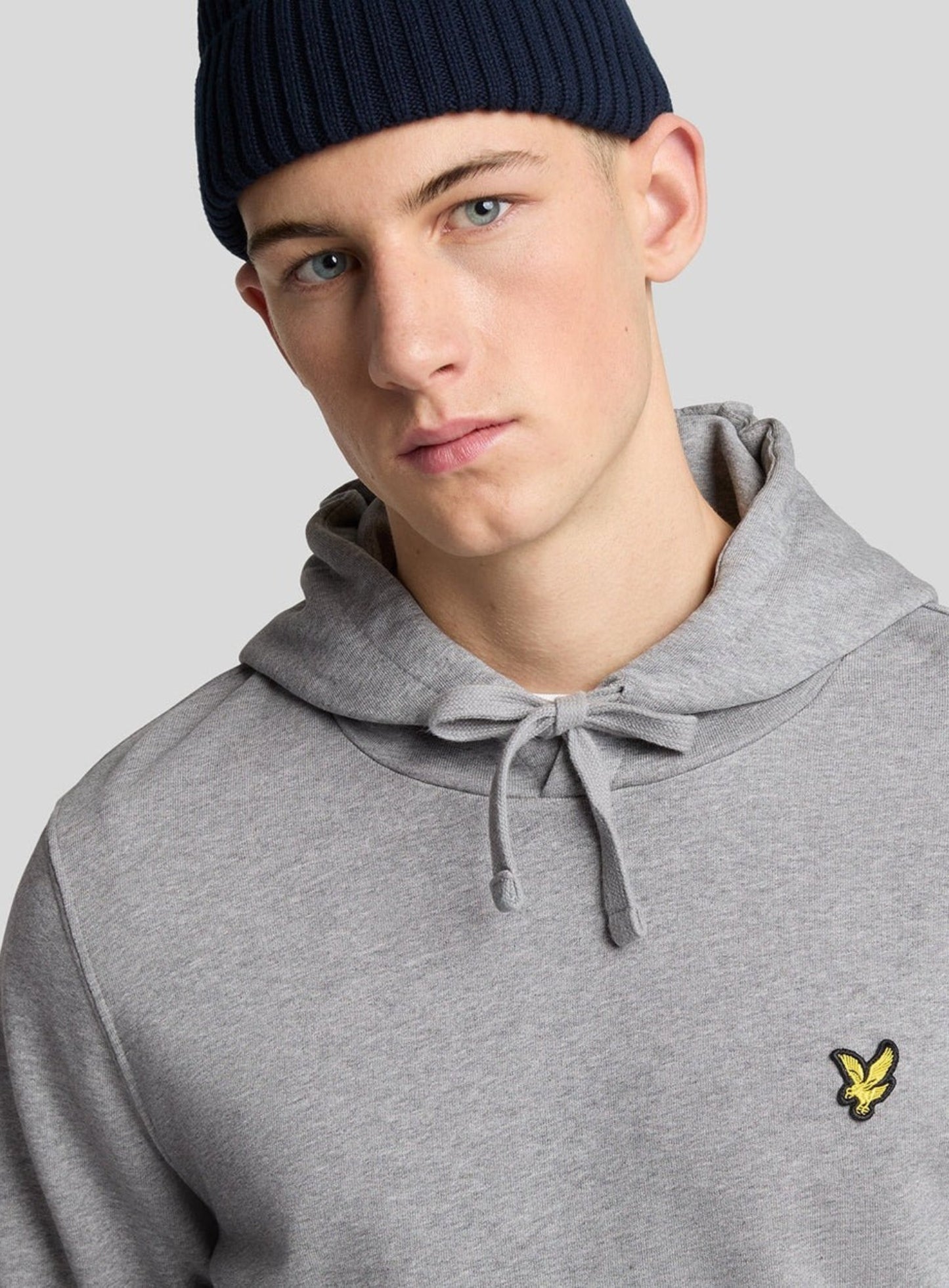 LYLE & SCOTT Pullover Hoodie Mid Grey Marl