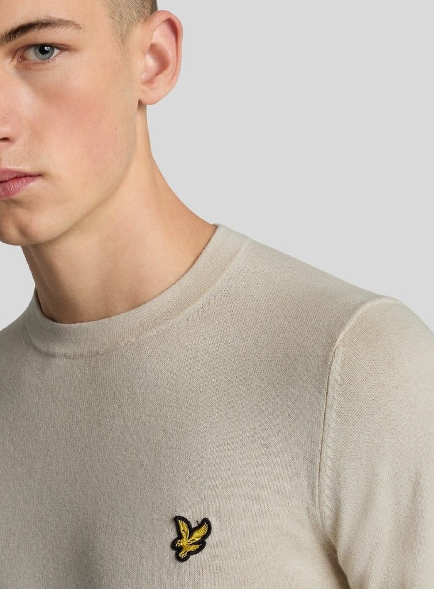 LYLE & SCOTT Cotton Merino Crew Neck Jumper Cove