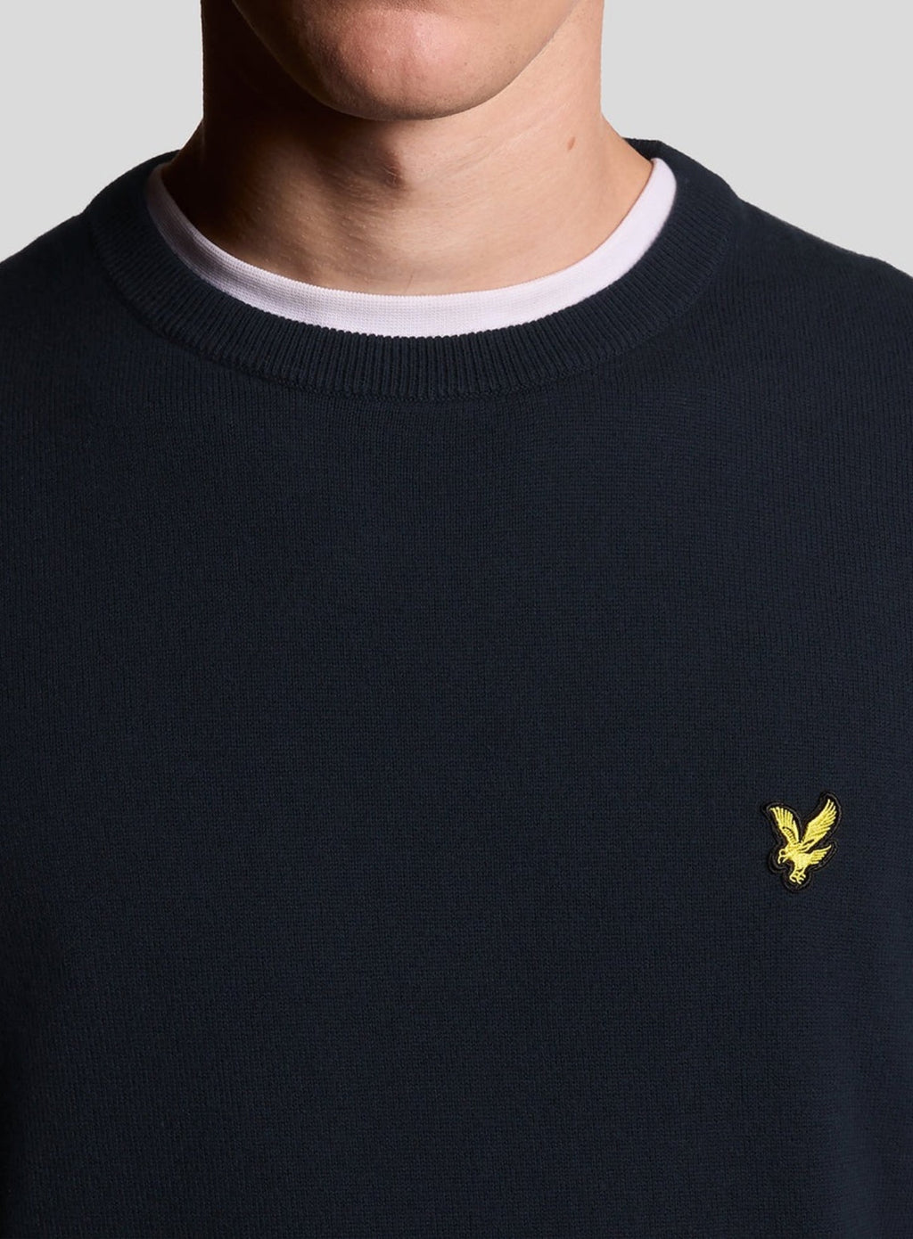 LYLE & SCOTT Cotton Crew Neck Jumper Dark Navy