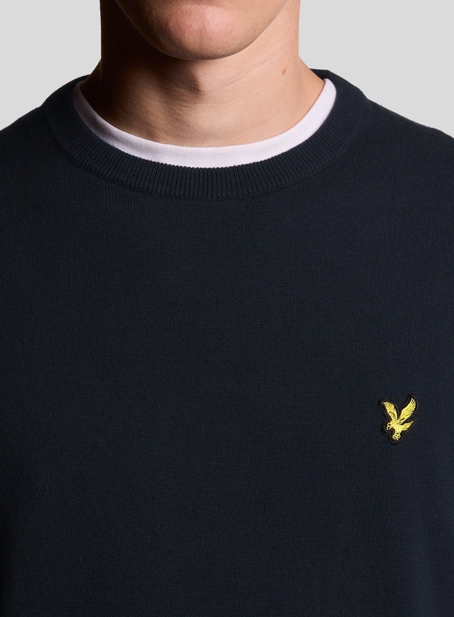 LYLE & SCOTT Cotton Crew Neck Jumper Dark Navy