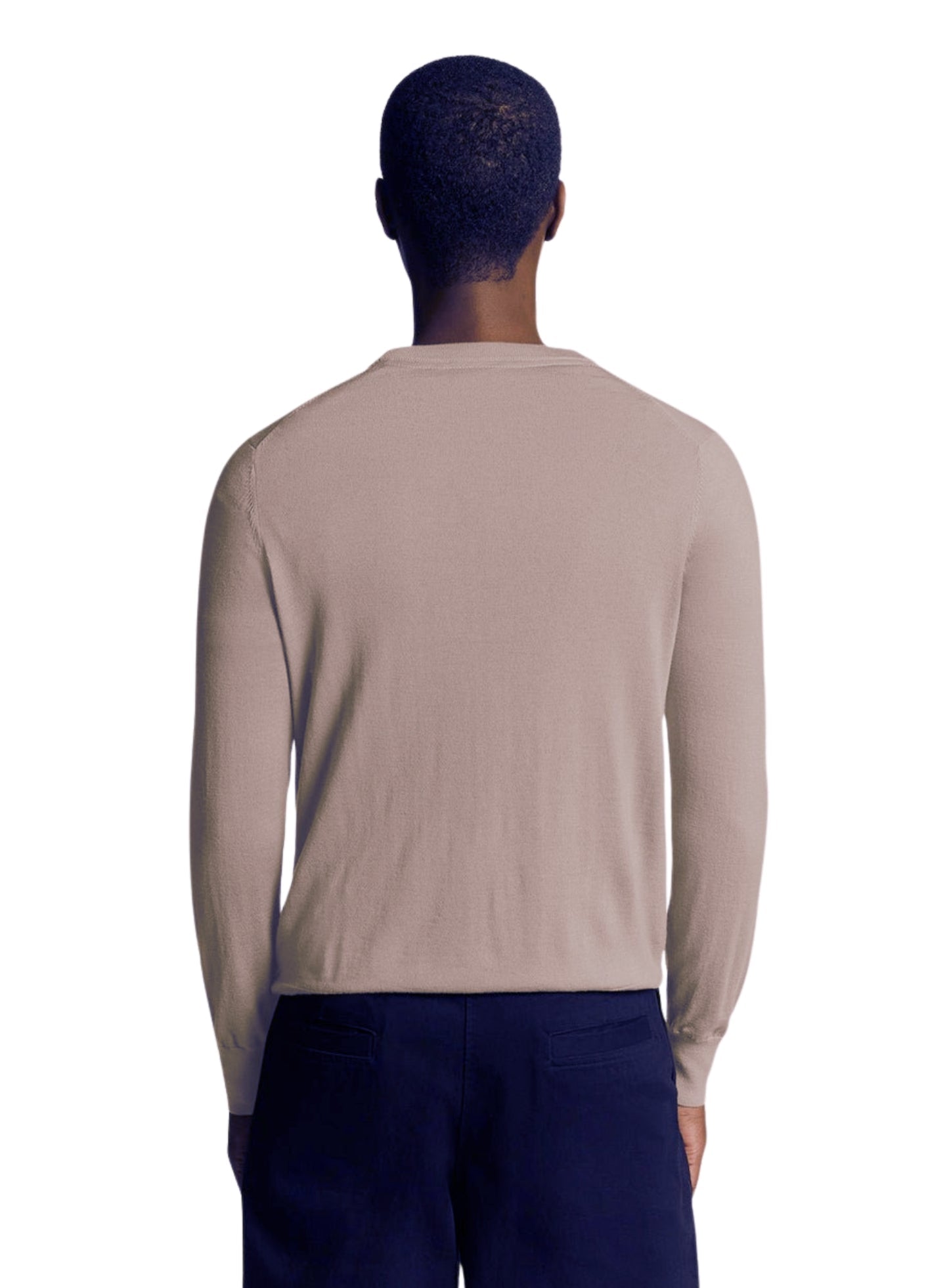 LYLE & SCOTT Merino Wool Crew Neck Jumper Cinder