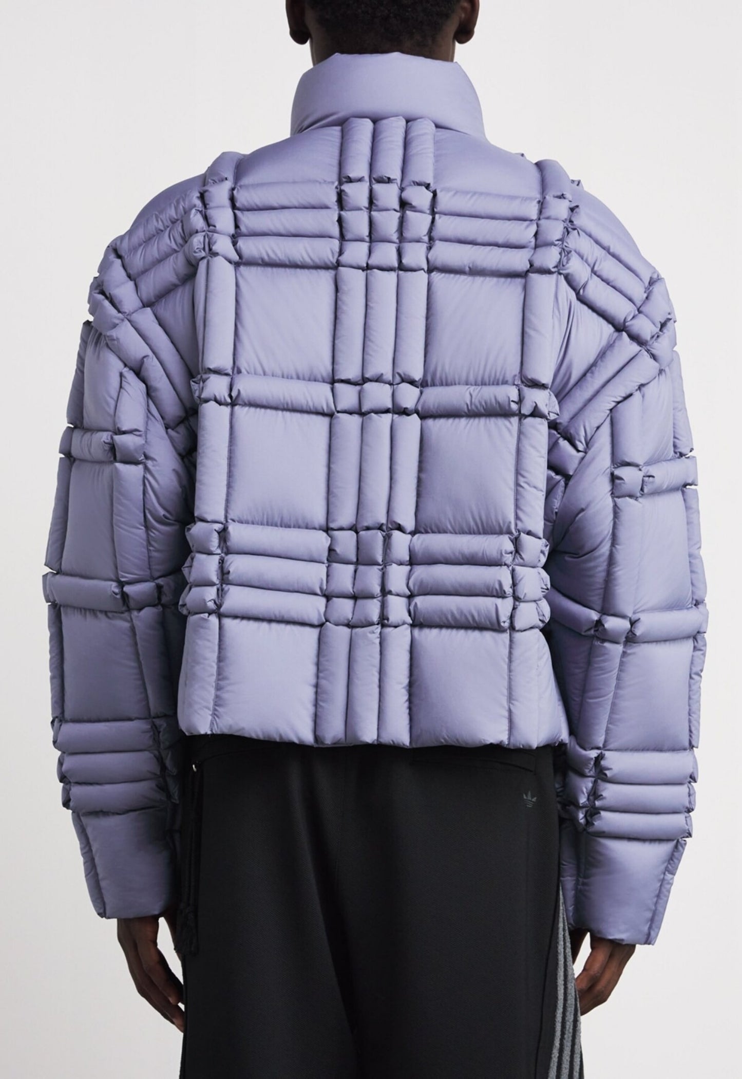 RAXXY 3D Down-Filled Puffer Jacket Purple Grey