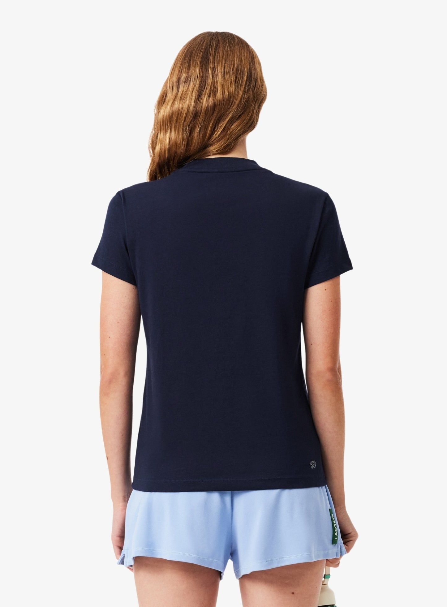 LACOSTE WOMEN Ultra Dry Technical Cotton Sport T-shirt Midnight Blue