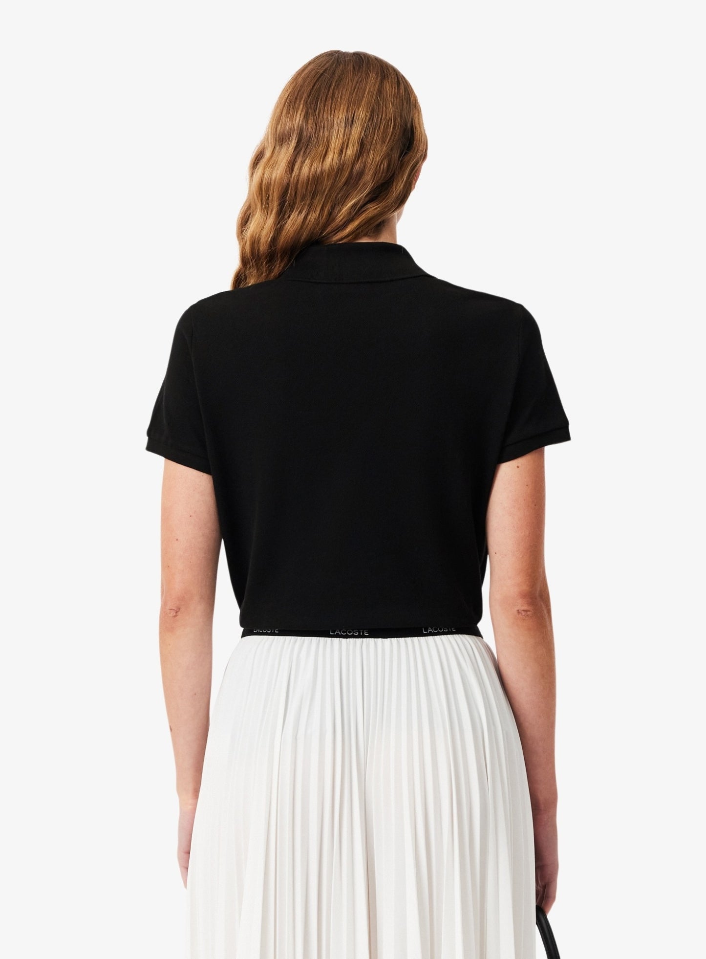 LACOSTE WOMEN Regular Fit Supple Petit Piqué Polo Shirt Black
