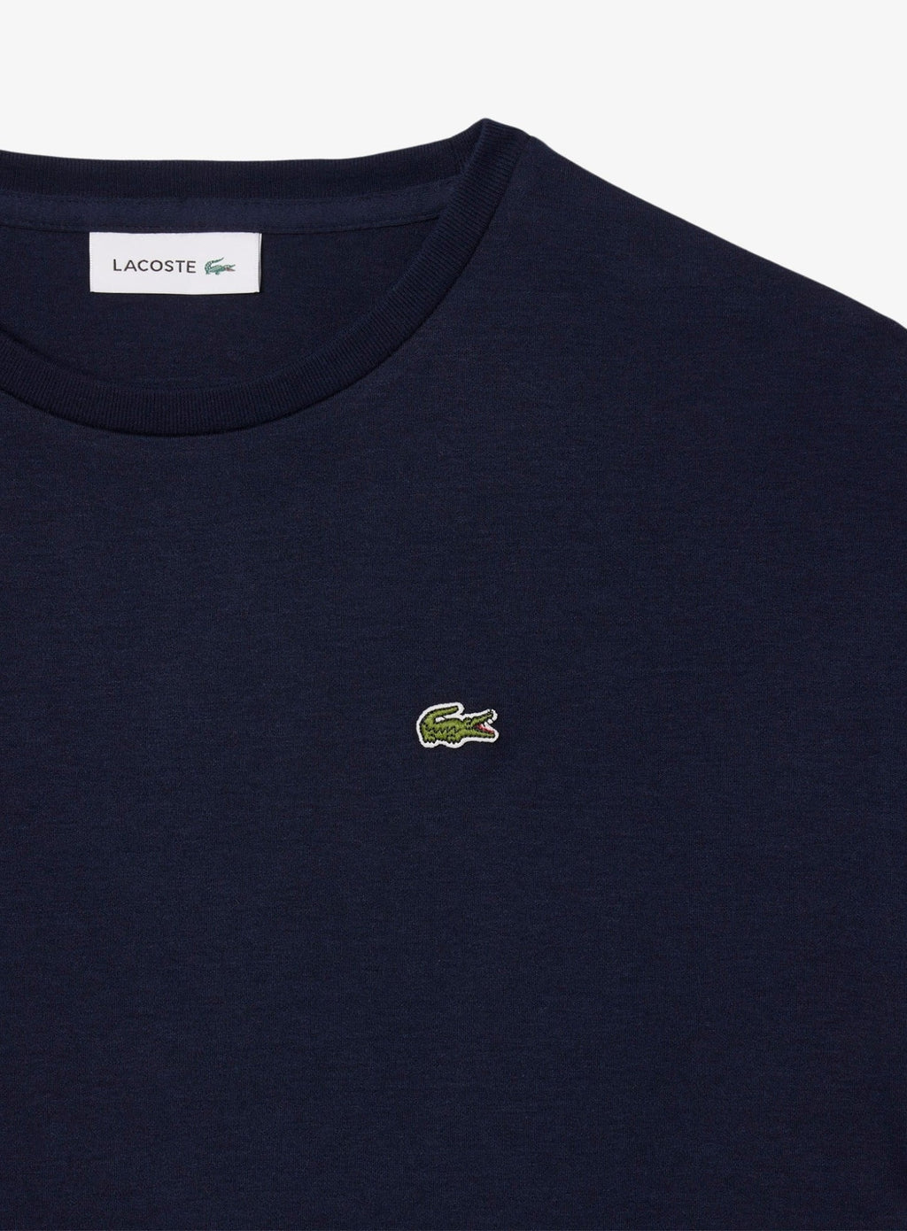 LACOSTE WOMEN Oversized Cotton T-Shirt Dress Midnight Blue