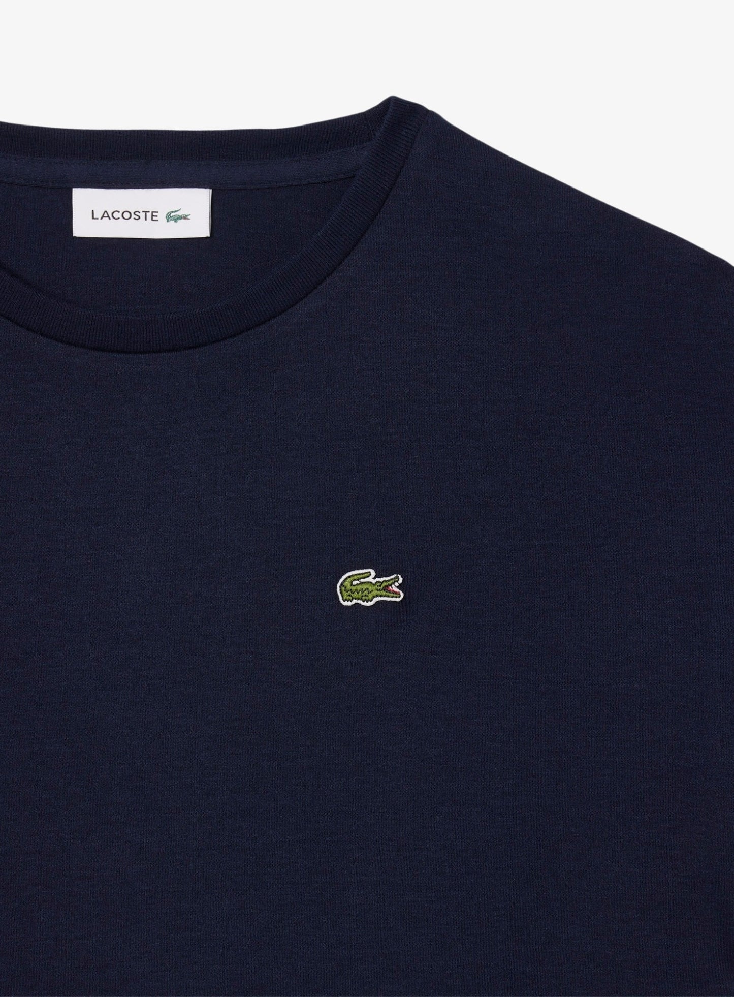 LACOSTE WOMEN Oversized Cotton T-Shirt Dress Midnight Blue