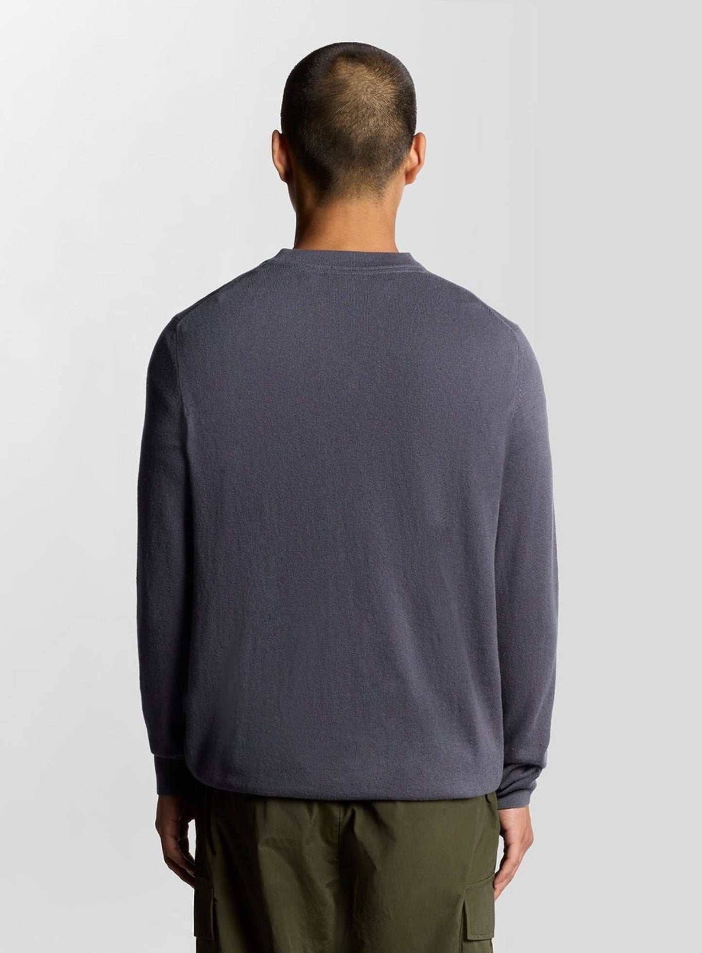 LYLE & SCOTT Cotton Merino V Neck Jumper Graystone