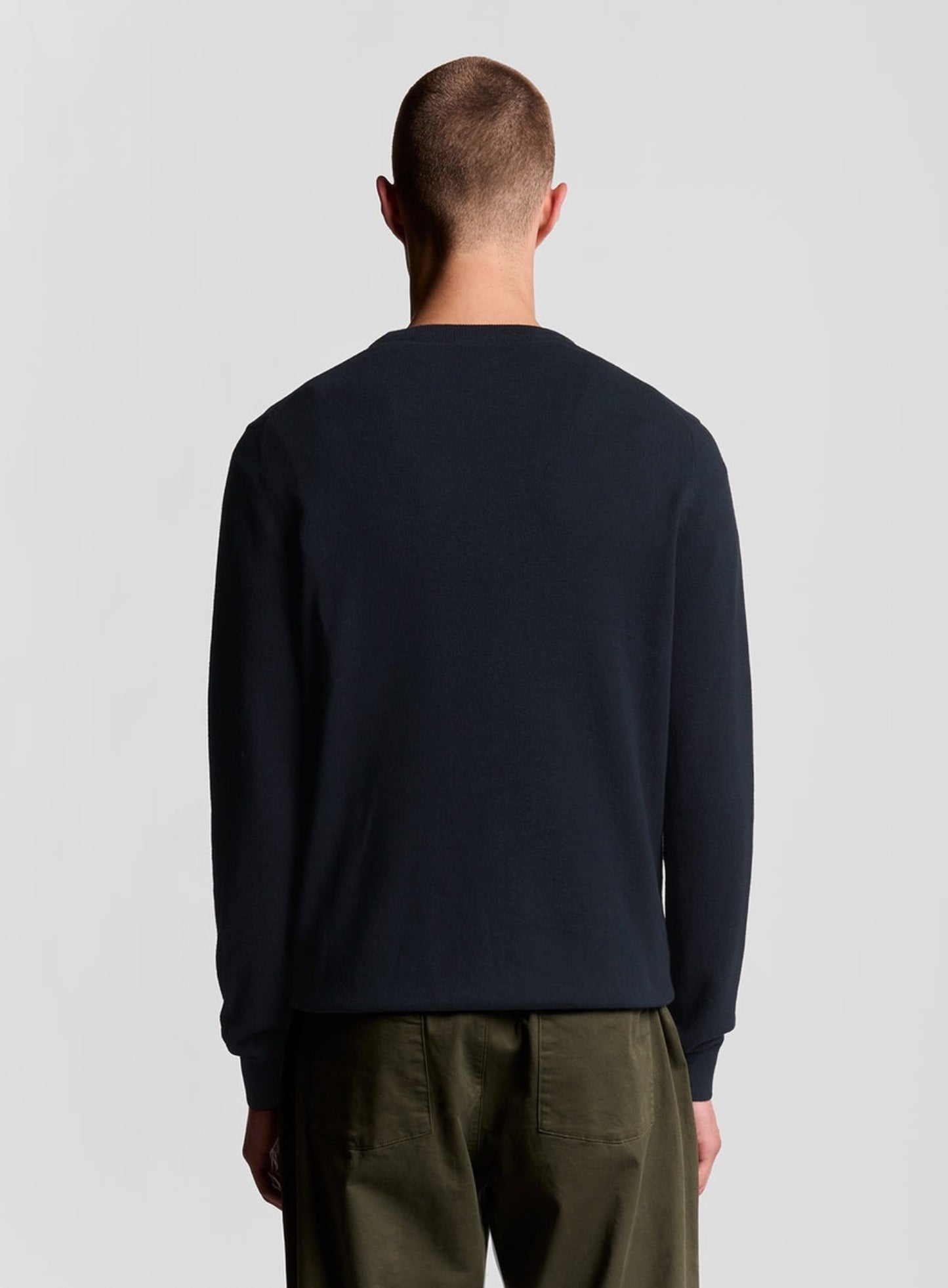 LYLE & SCOTT Cotton Crew Neck Jumper Dark Navy