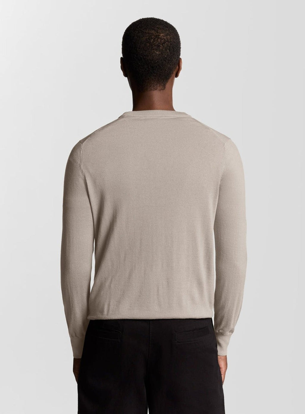 LYLE & SCOTT Tonal Eagle Merino Crew Neck Jumper Nomad