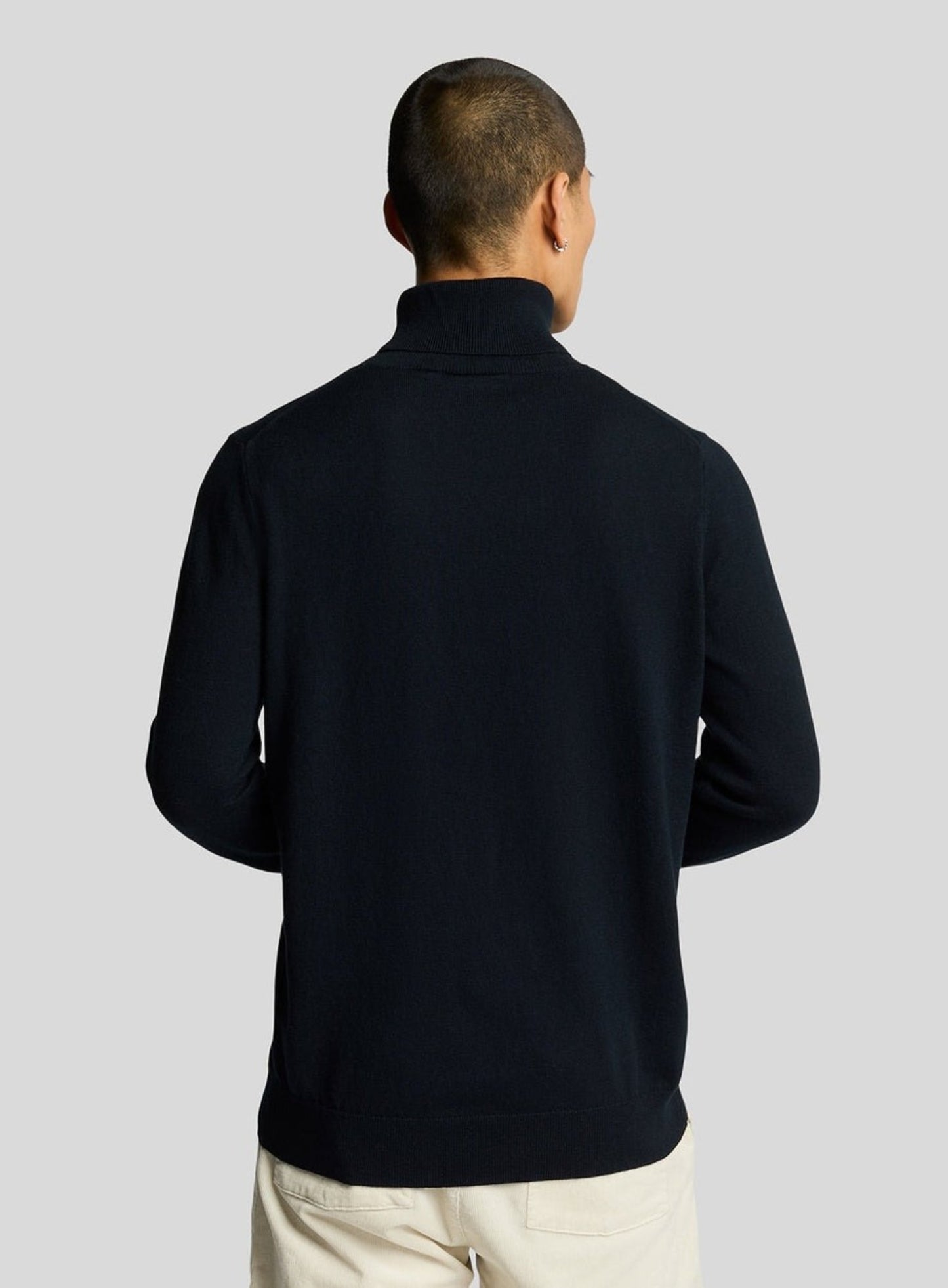 LYLE & SCOTT Cotton Merino Turtleneck Jumper Dark Navy