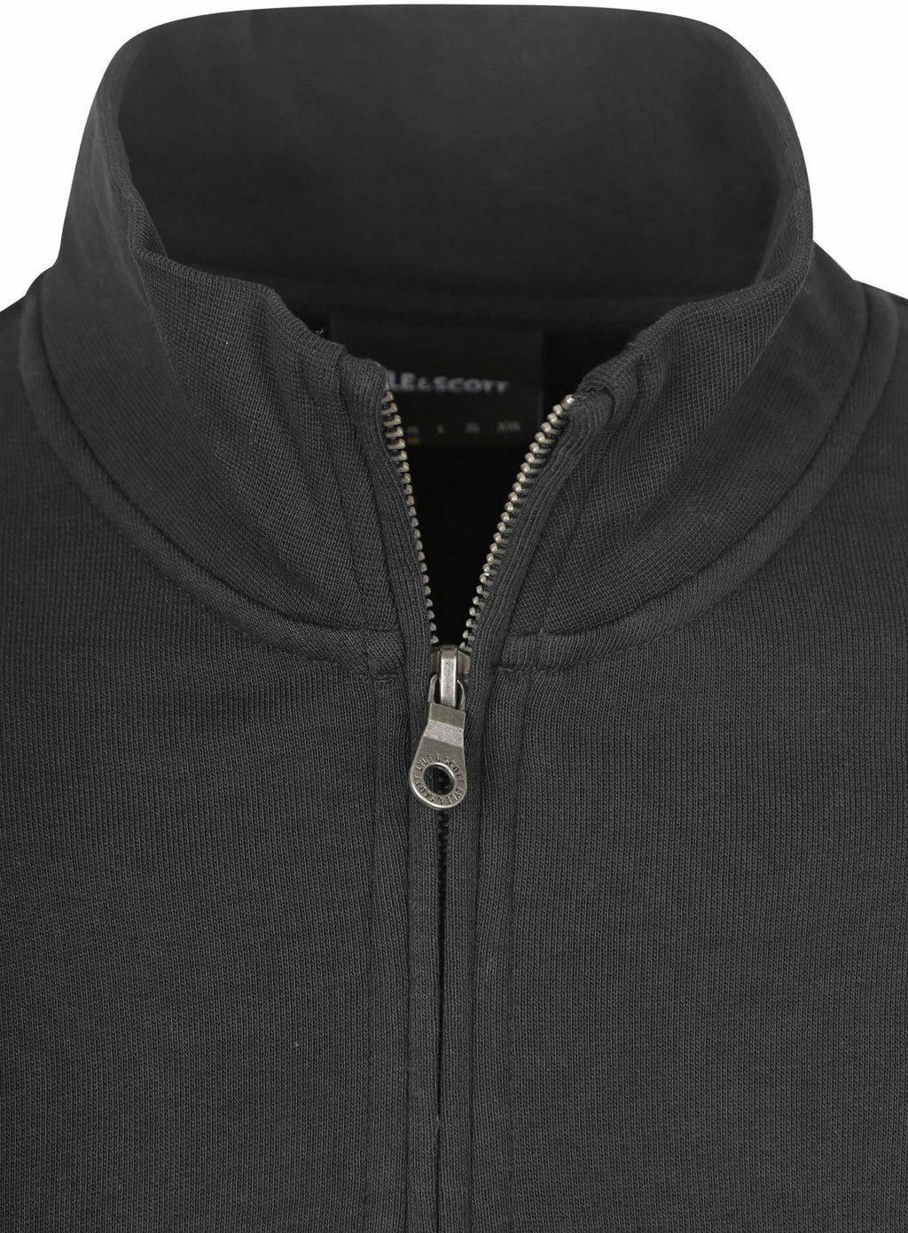 LYLE & SCOTT Loopback Quarter Zip Sweat Jet Black
